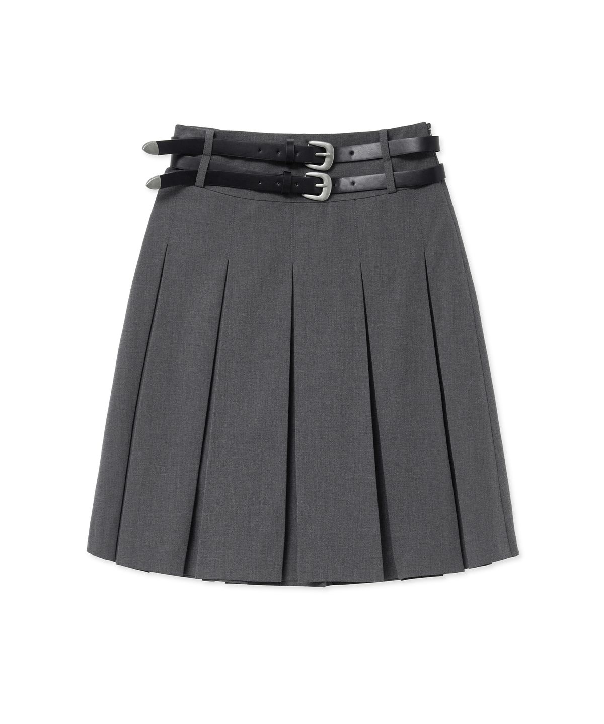 미드나잇 무브(MIDNIGHT MOVE) 2 belt skirt (grey)