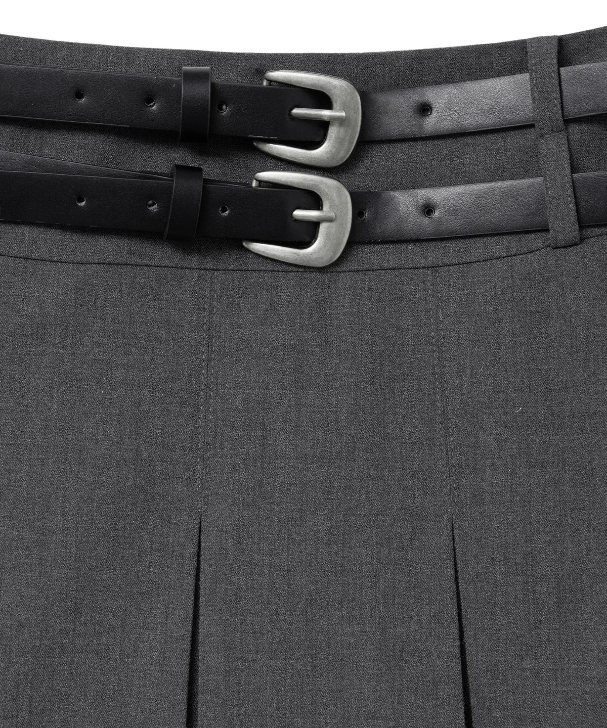 미드나잇 무브(MIDNIGHT MOVE) 2 belt skirt (grey)