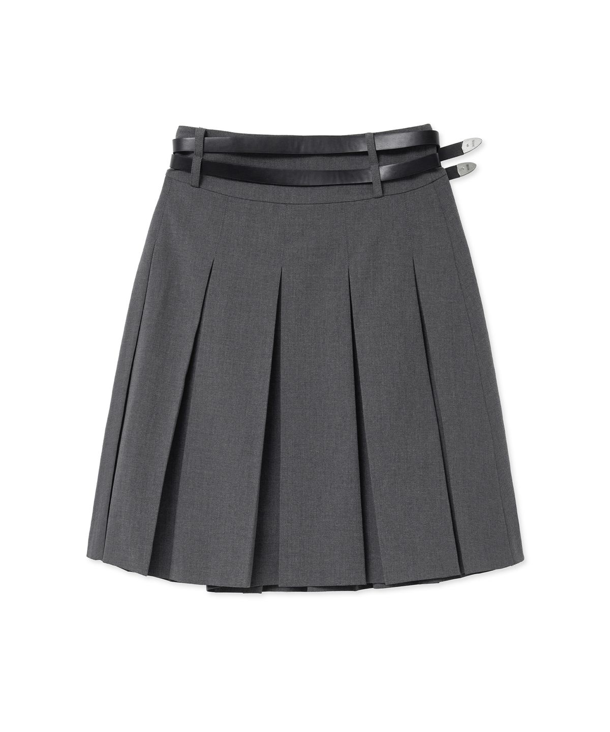 미드나잇 무브(MIDNIGHT MOVE) 2 belt skirt (grey)