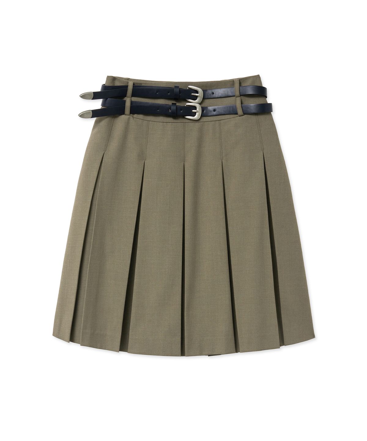 미드나잇 무브(MIDNIGHT MOVE) 2 belt skirt (brown)