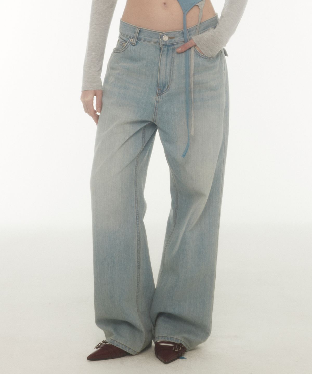 미드나잇 무브(MIDNIGHT MOVE) back pk pants (blue)