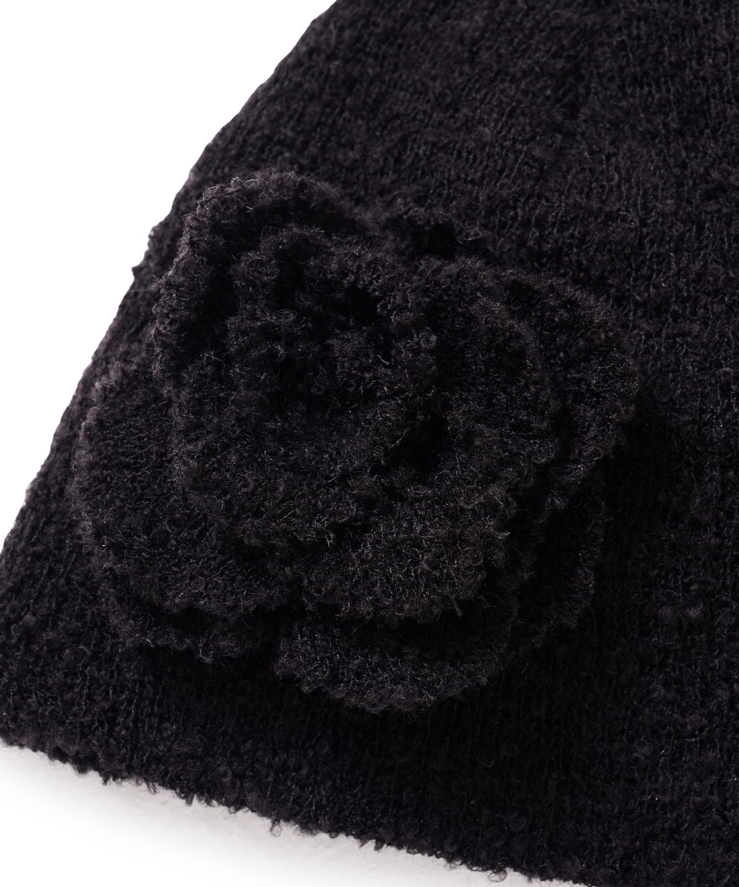 ◆MIDNIGHT MOVE◆ rose beanie black 25sp101 MUSINSA | MIDNIGHT MOVE rose beanie (black)