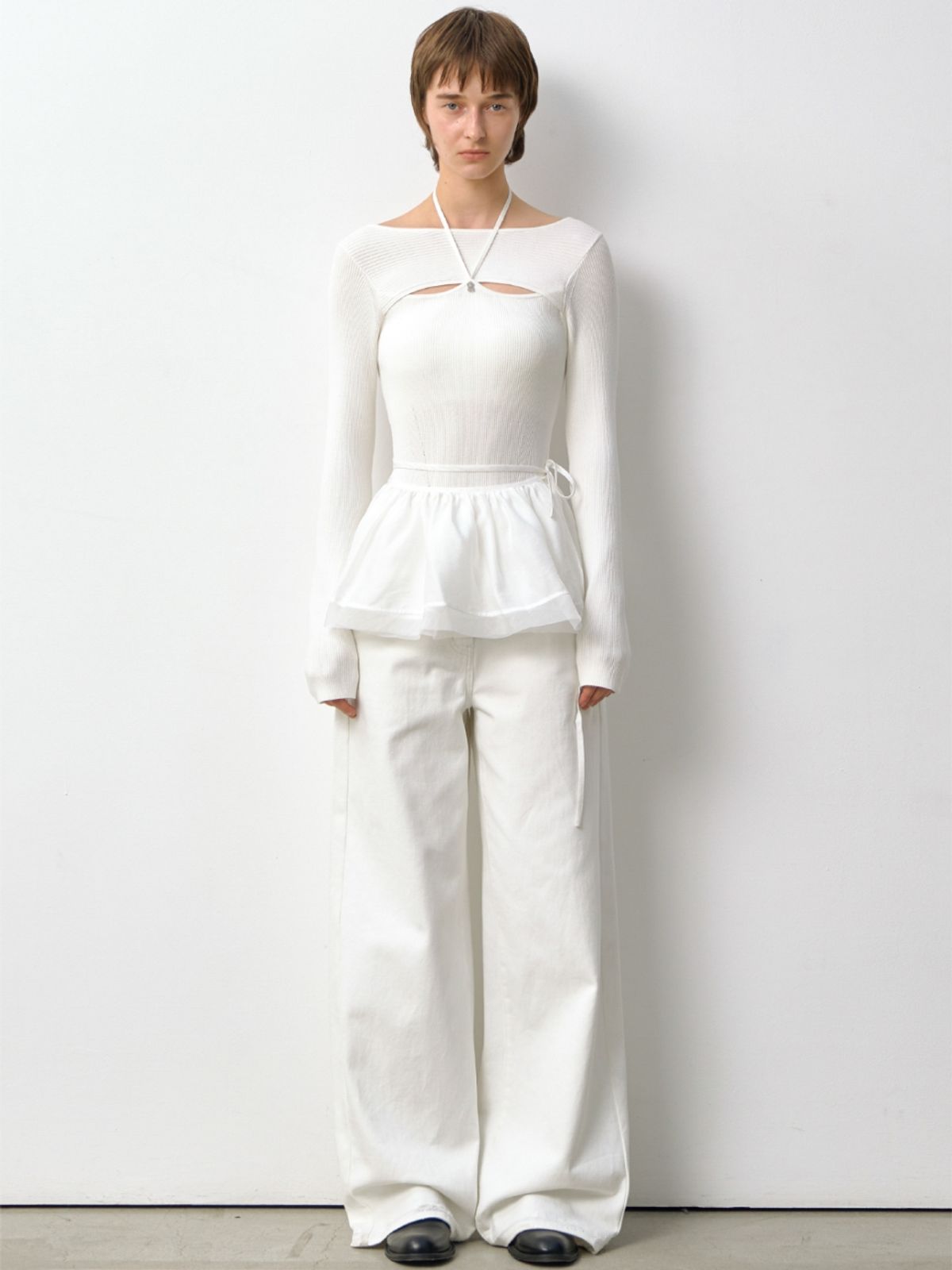아틀리에 나인(ATELIER NAIN) JOSIET HALTER NECK KNIT(T-7006)