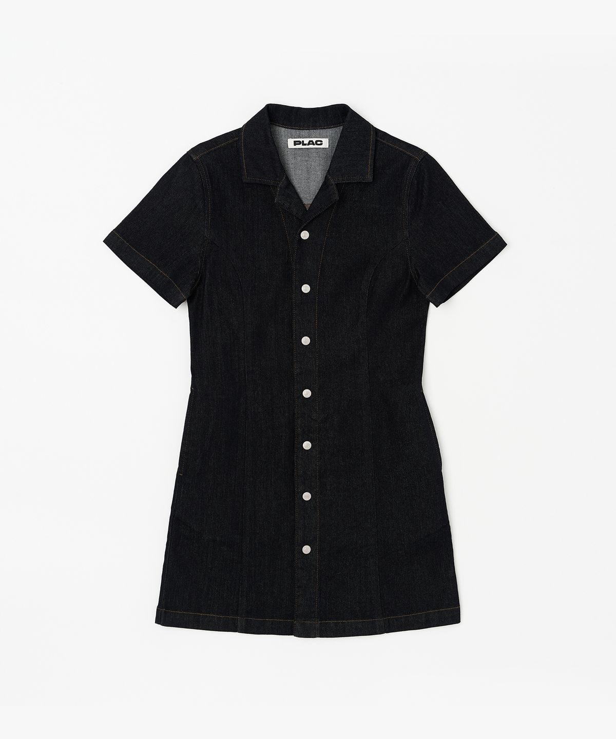 플랙 우먼(PLAC WOMEN) 반팔 데님 원피스_2colors
