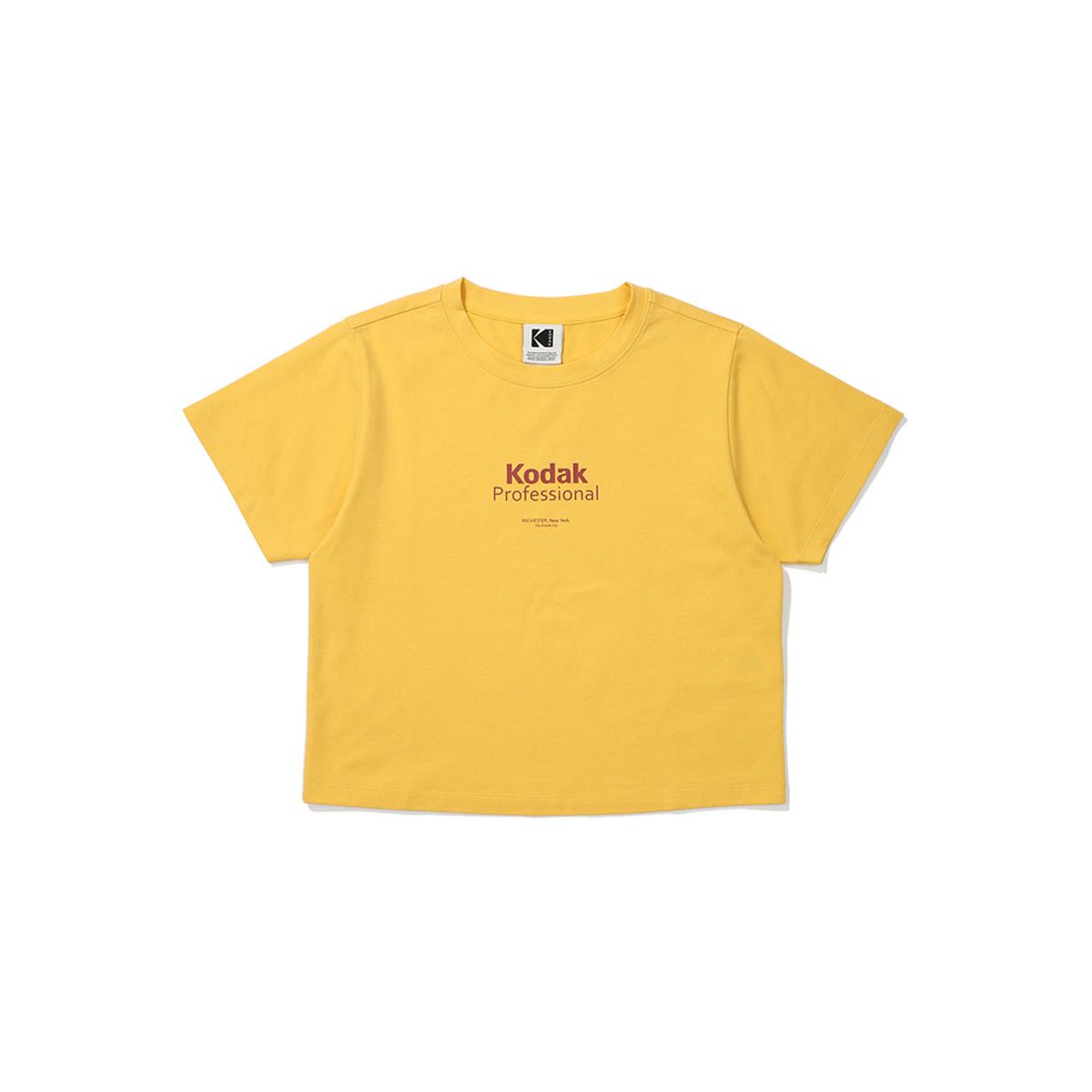 코닥(KODAK) 메일러 그래픽 반팔티셔츠 우먼 YELLOW