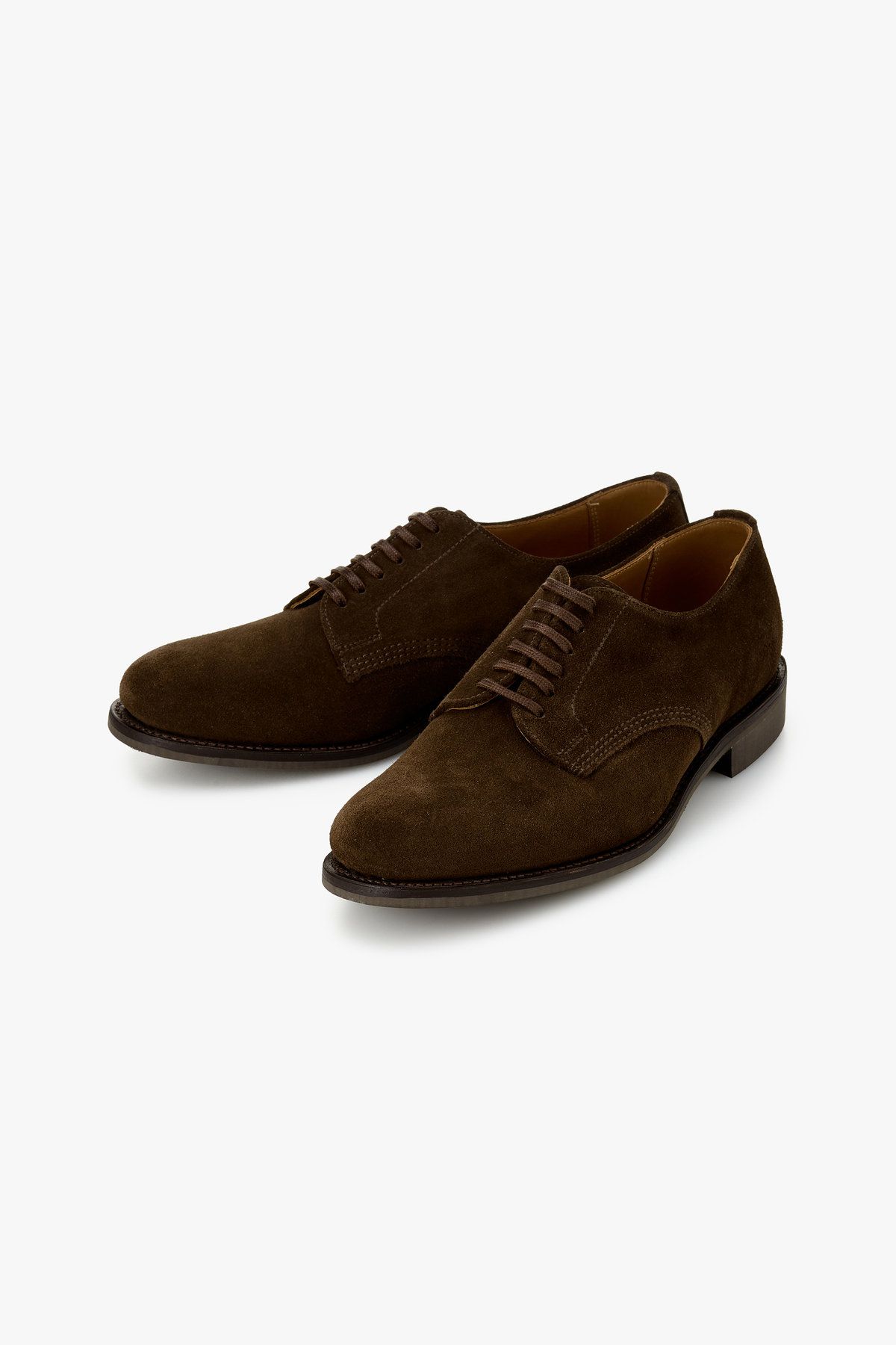맨온더분(MAN ON THE BOON) [SANDERS] OFFICERS SHOE 스웨이드 로퍼_초코 4715118202