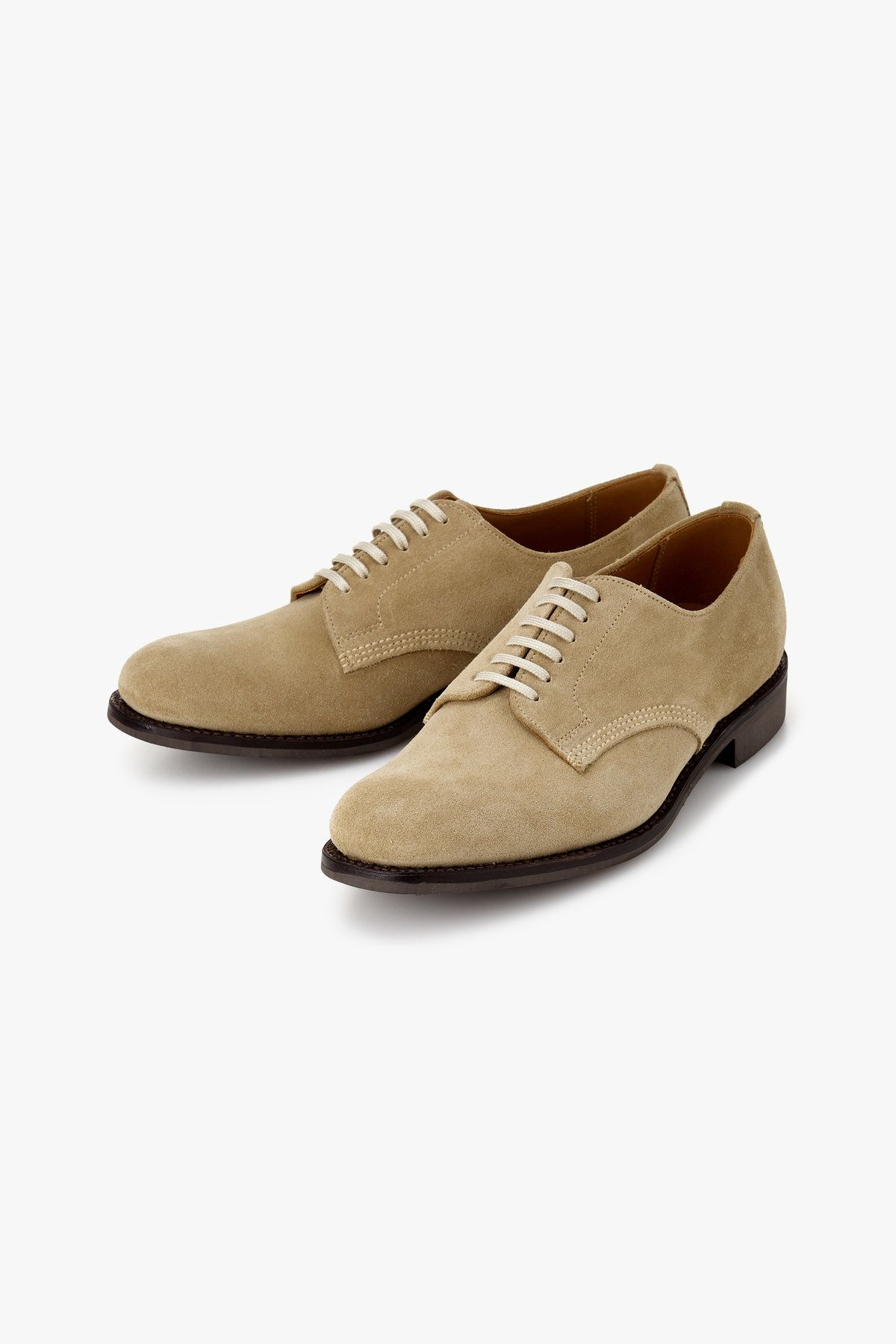 맨온더분(MAN ON THE BOON) [SANDERS] OFFICERS SHOE 스웨이드 로퍼_다크베이지 4715118203