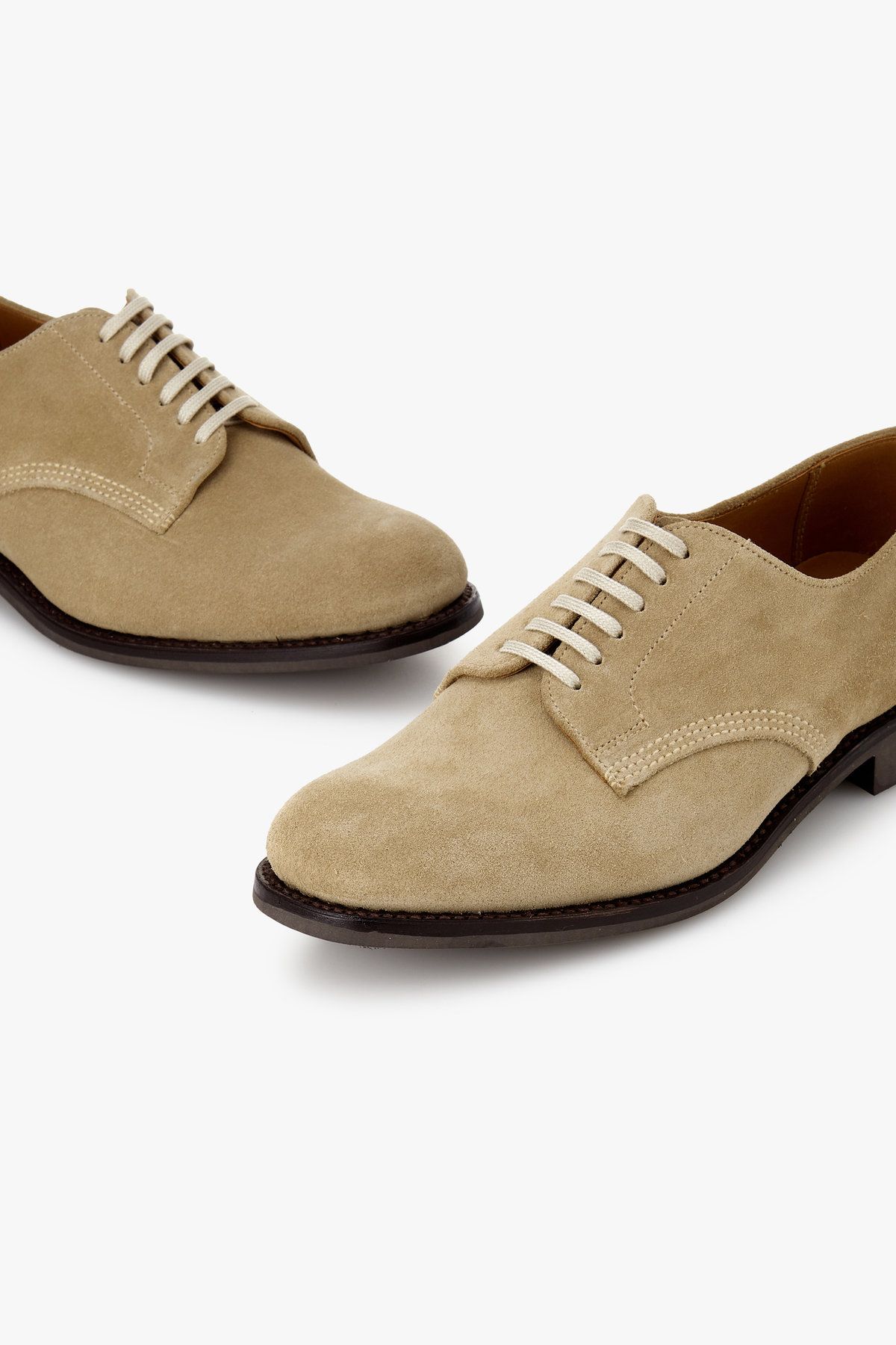맨온더분(MAN ON THE BOON) [SANDERS] OFFICERS SHOE 스웨이드 로퍼_다크베이지 4715118203