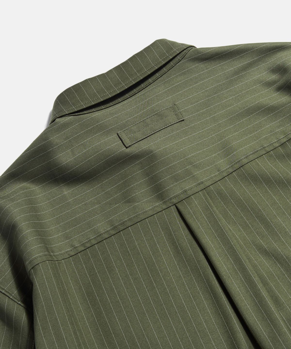 에스피오나지(ESPIONAGE) Striped Work Shirt(Grocery) Olive