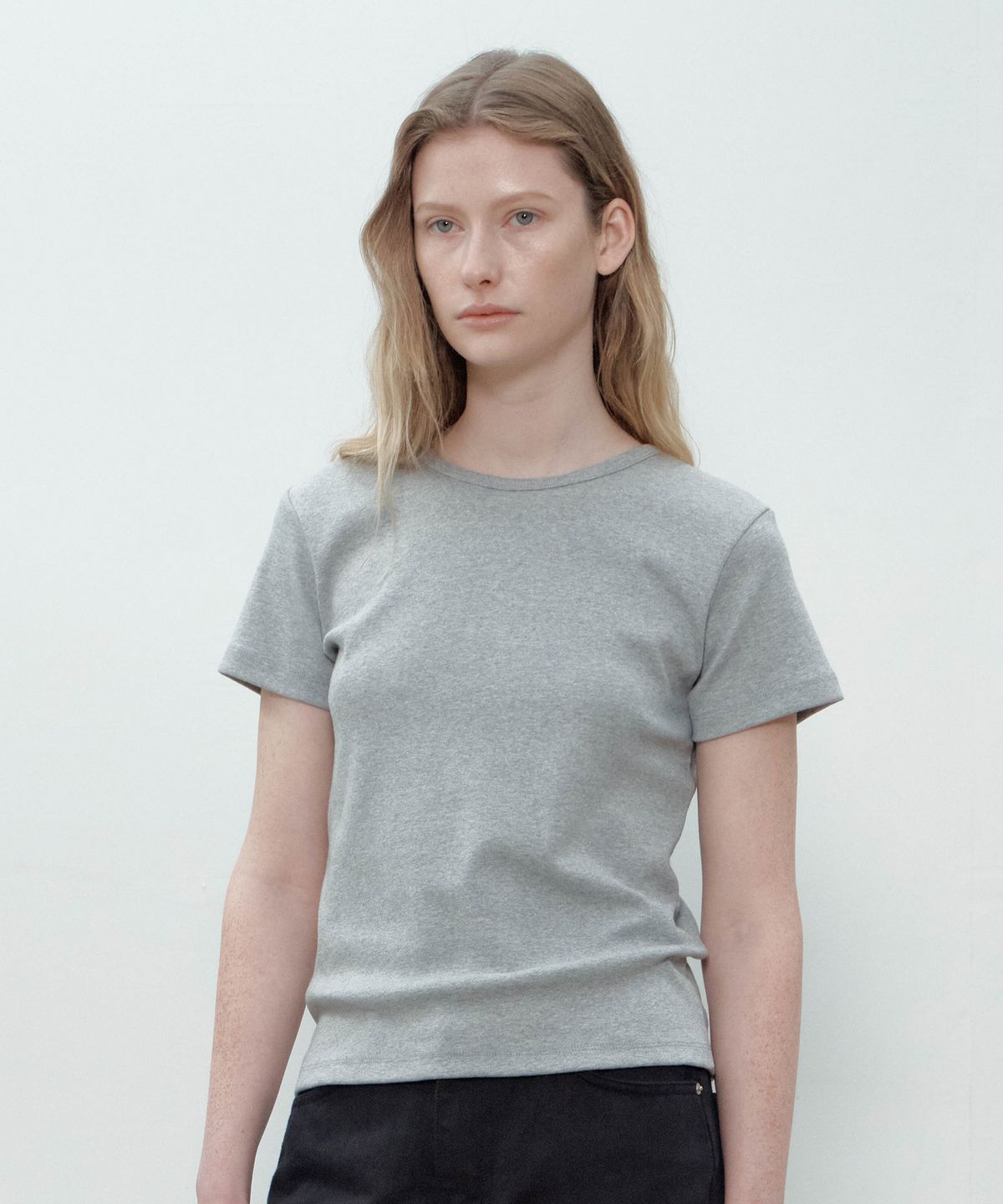 더마고(THEMARGOT) COZY CREWNECK T-SHIRTS (MELANGE)