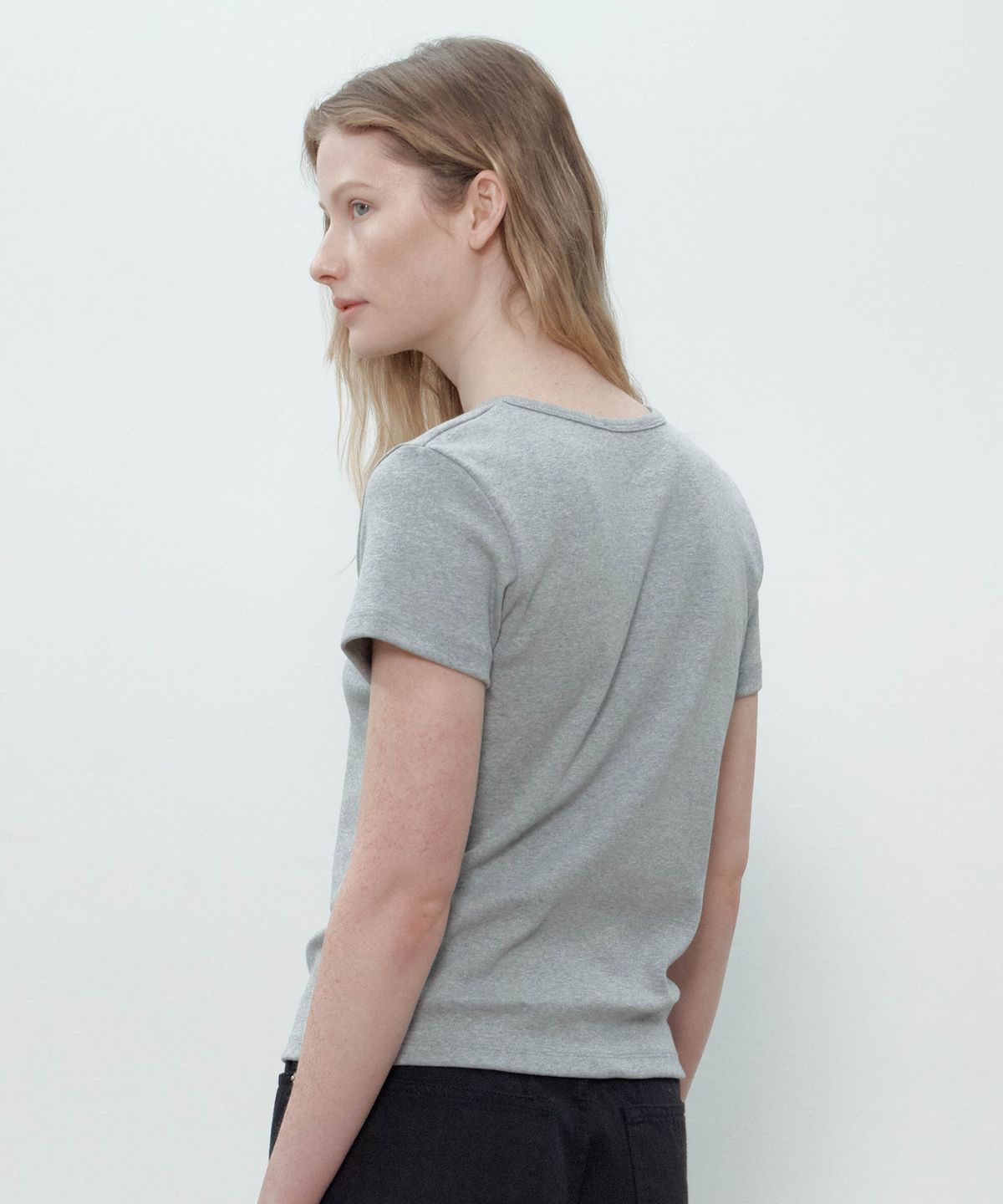 더마고(THEMARGOT) COZY CREWNECK T-SHIRTS (MELANGE)