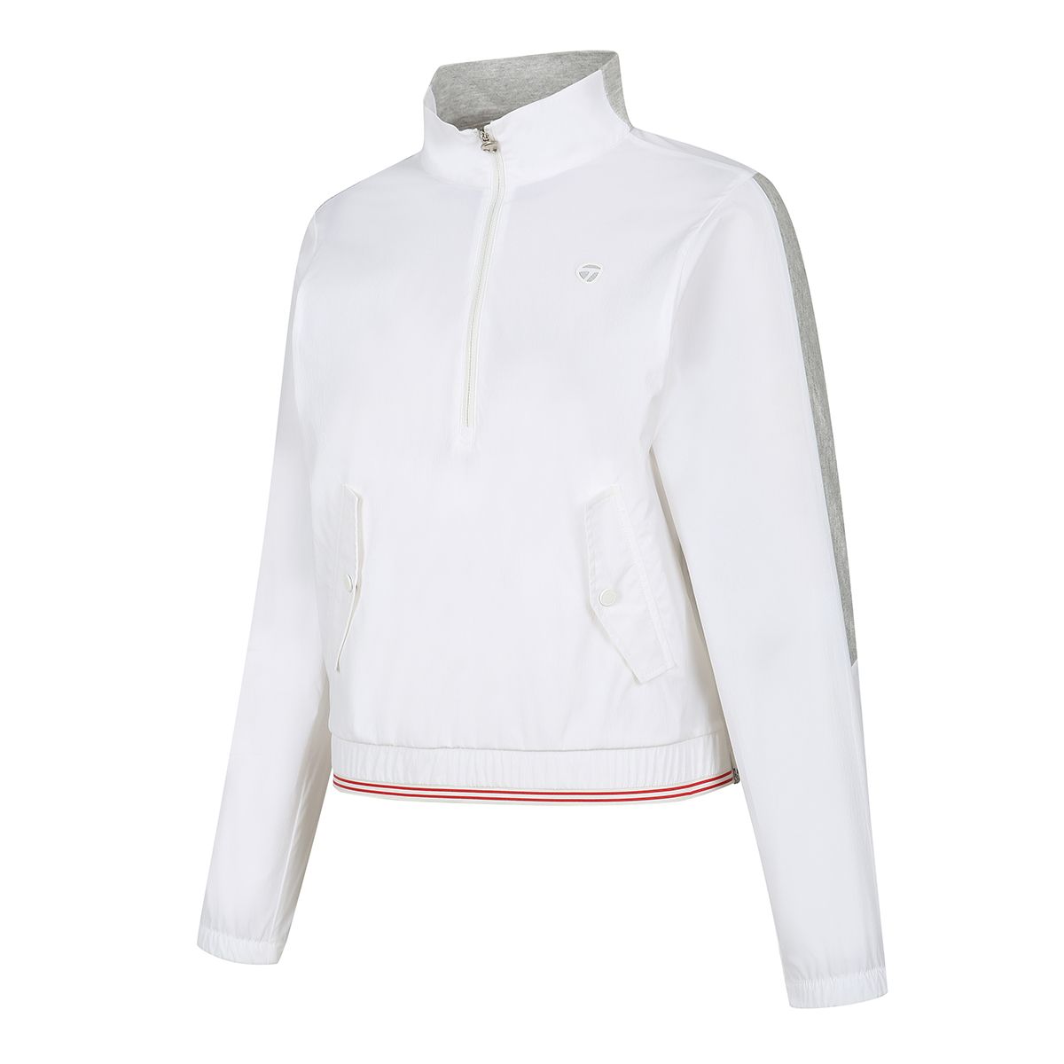 테일러메이드 어패럴(TAYLORMADE APPAREL) 여성 니트패치 하이넥 아노락 점퍼 T8031JO5202-100