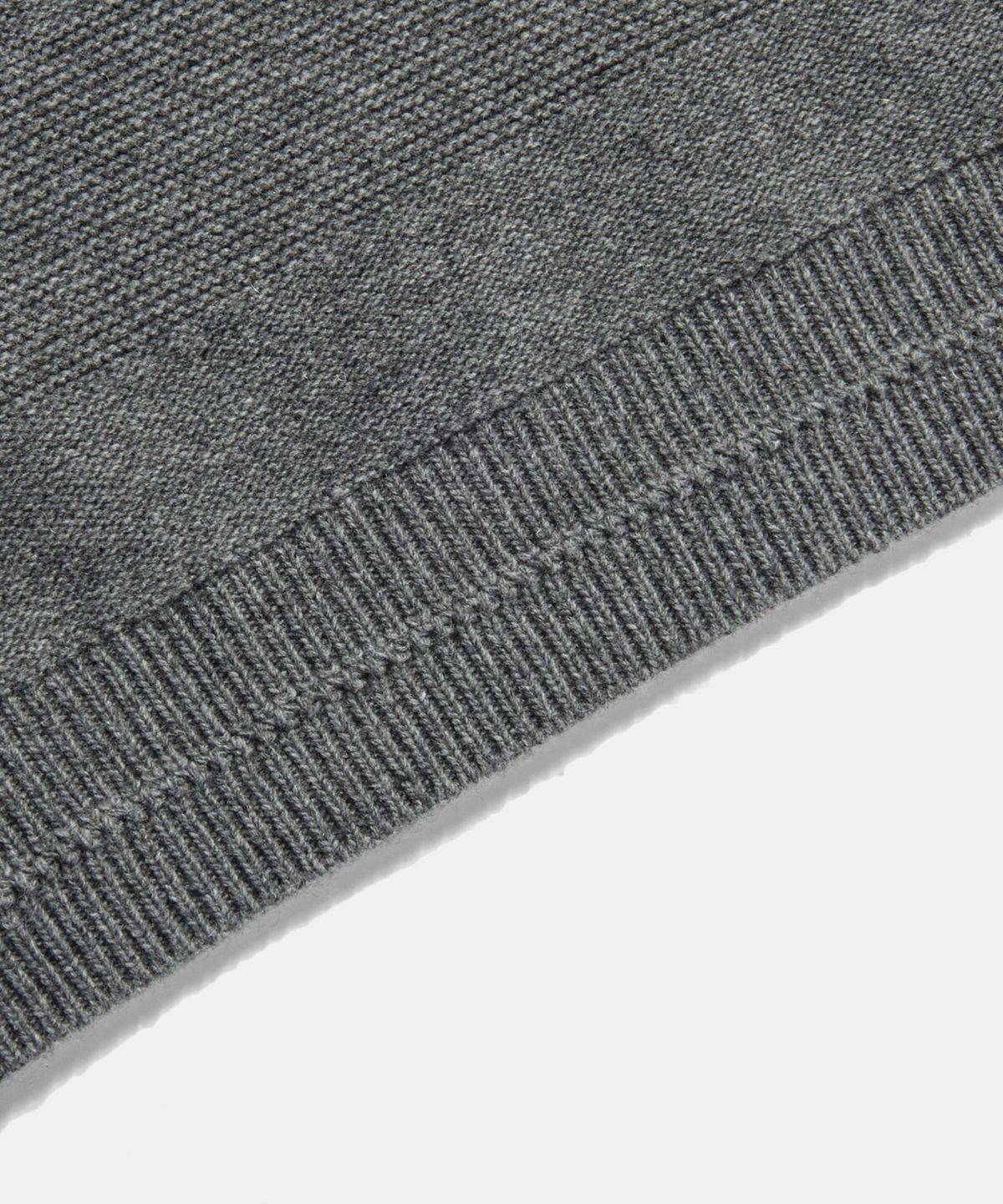 에스피오나지(ESPIONAGE) Solid Stripe Border Knit Sweater Grey