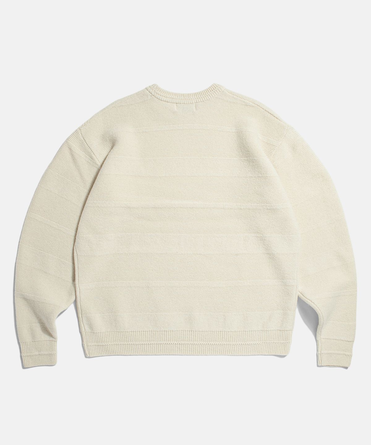 에스피오나지(ESPIONAGE) Solid Stripe Border Knit Sweater Ivory
