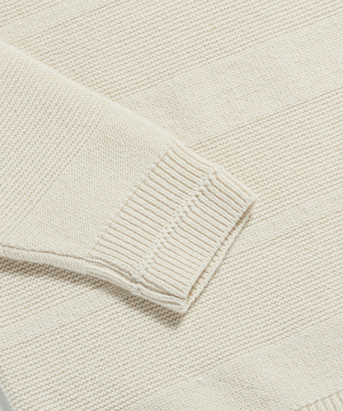 에스피오나지(ESPIONAGE) Solid Stripe Border Knit Sweater Ivory
