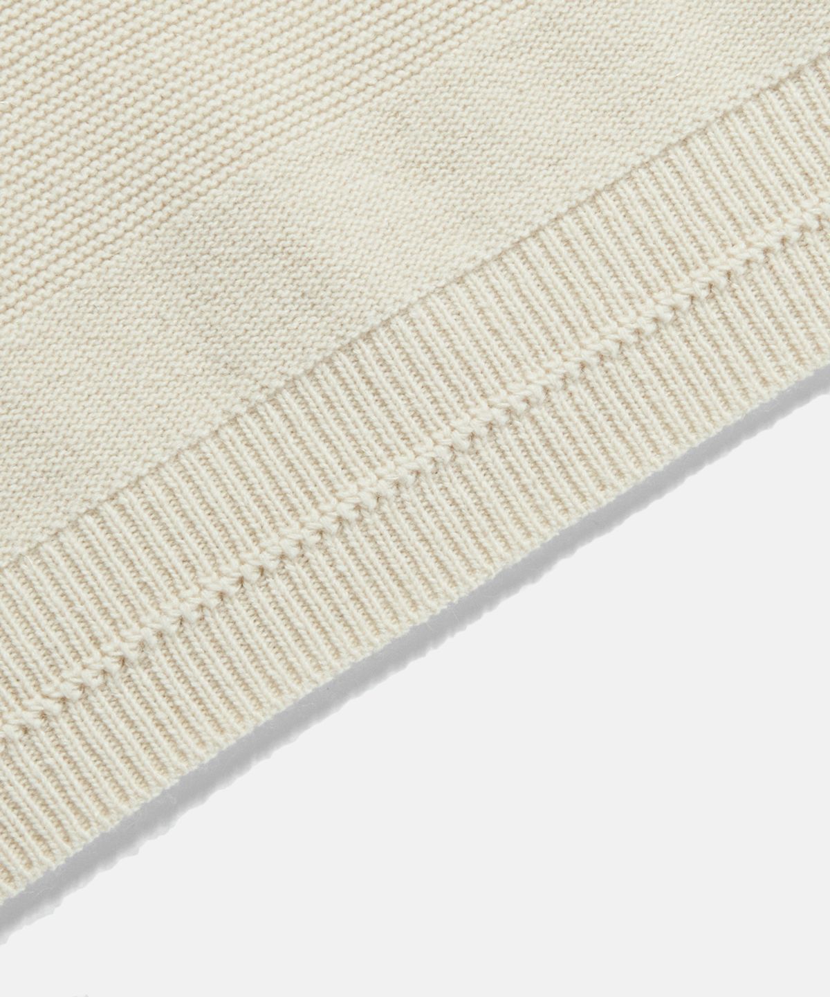 에스피오나지(ESPIONAGE) Solid Stripe Border Knit Sweater Ivory