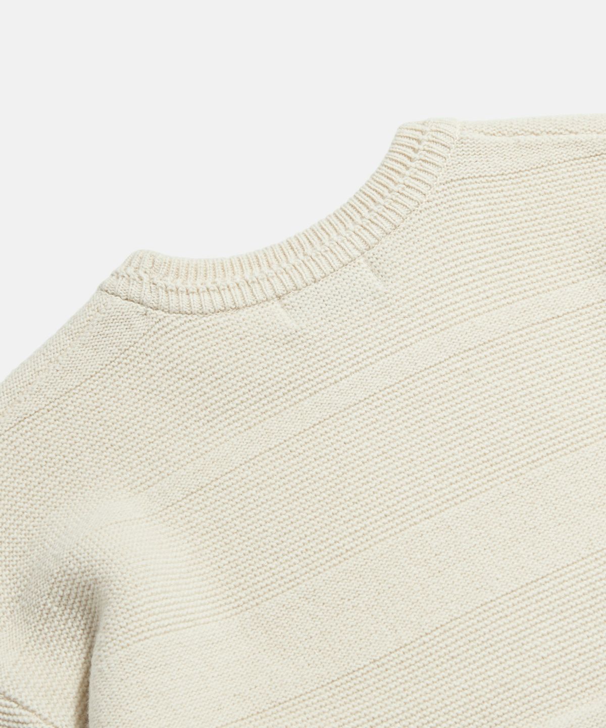 에스피오나지(ESPIONAGE) Solid Stripe Border Knit Sweater Ivory