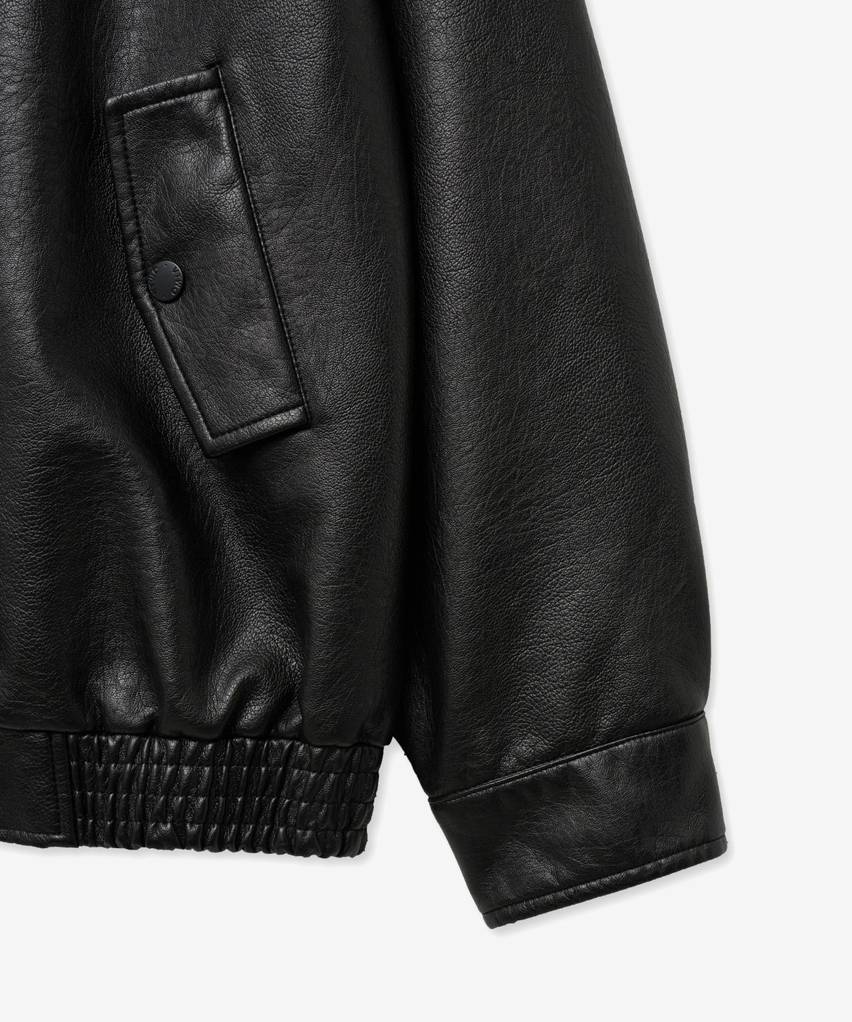 브이투(VTWO) 8262 워시드 오버핏 레더 자켓 (BLACK)