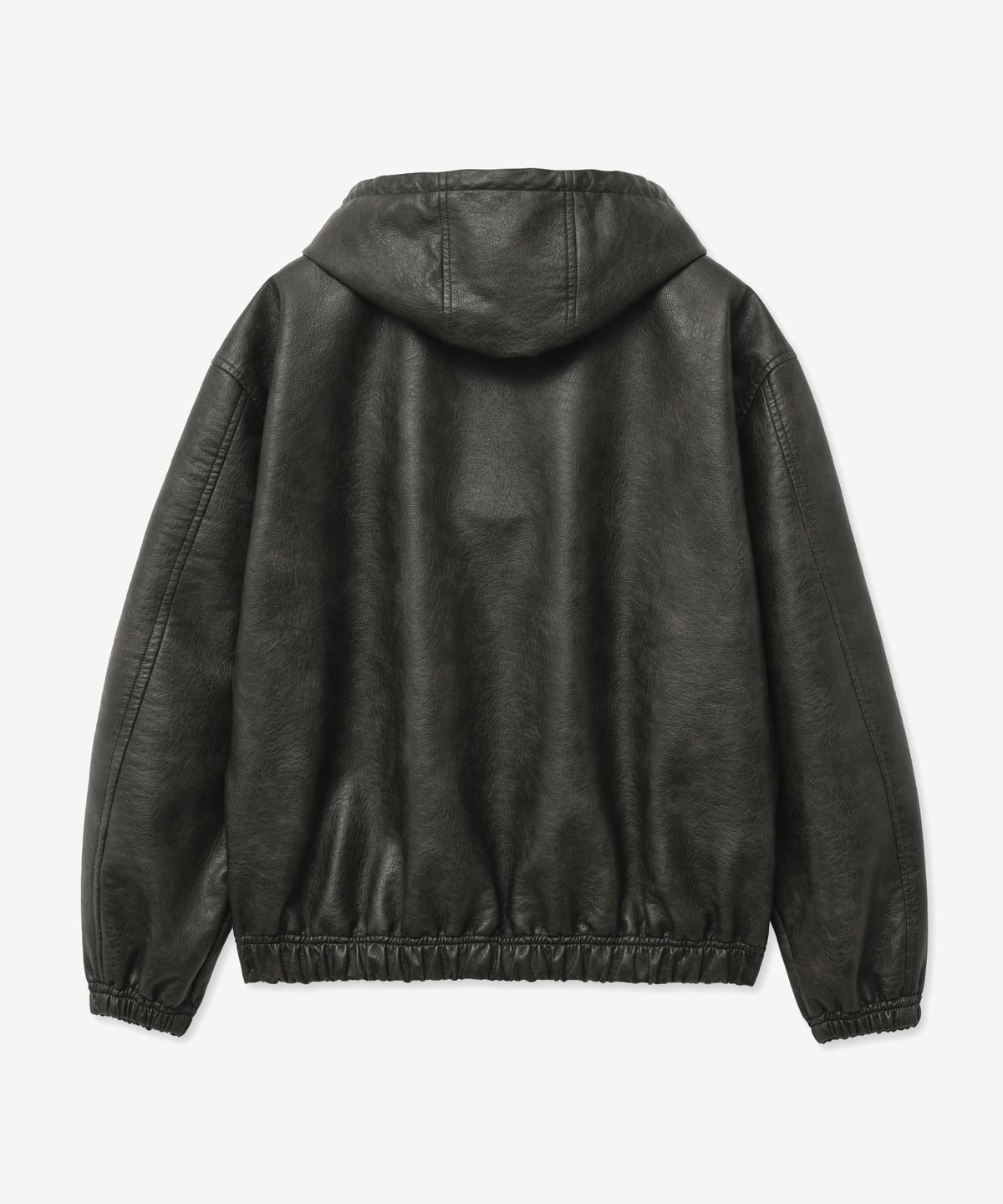 브이투(VTWO) 8261 내추럴 워시드 레더 후드 자켓 (DARK BROWN)