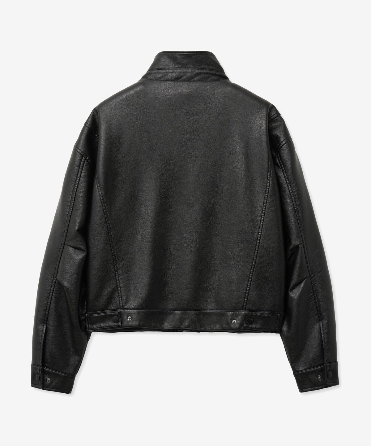 브이투(VTWO) 8248 워시드 레더 블루종 점퍼 (BLACK)