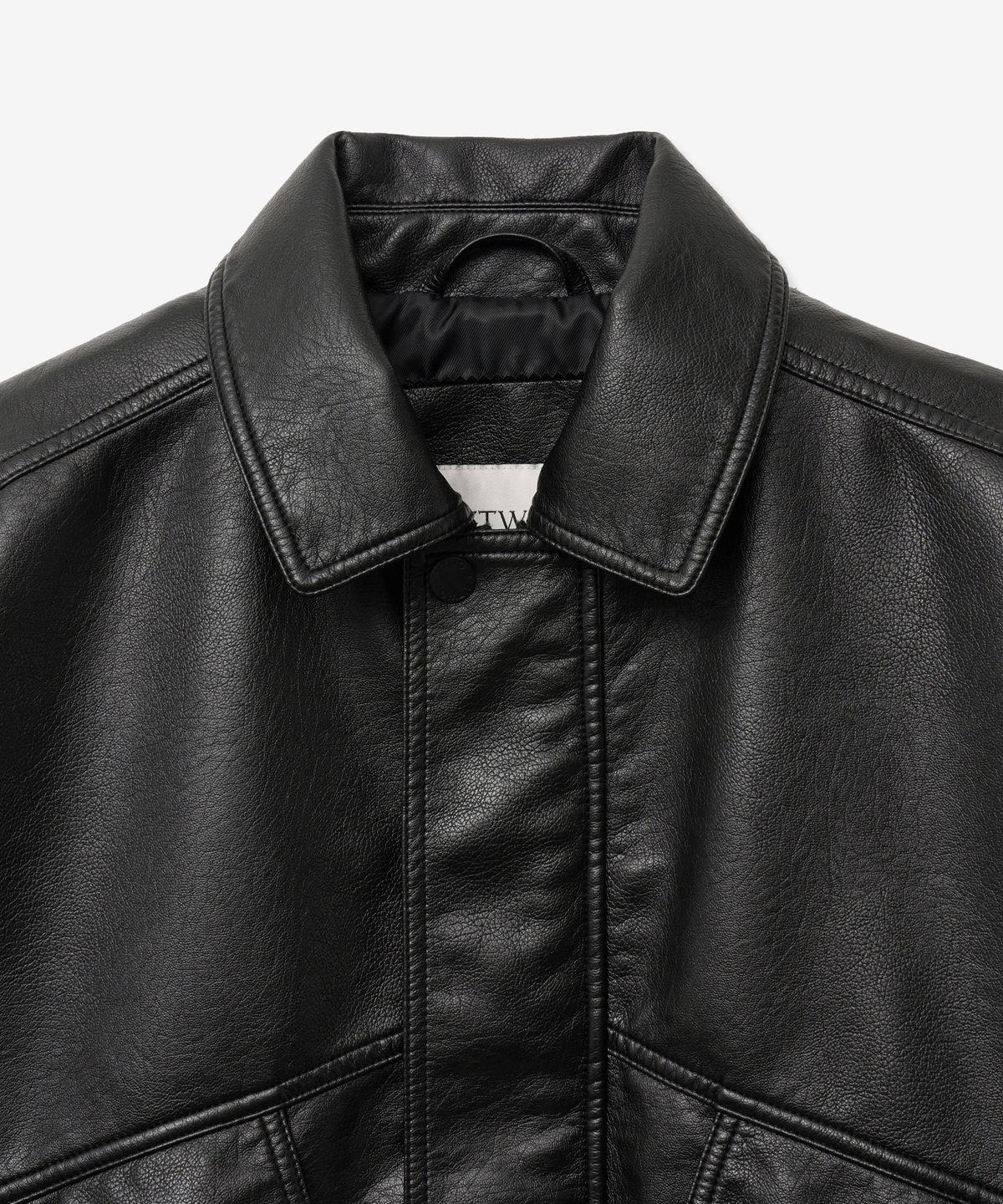 브이투(VTWO) 8239 워시드 레더 봄버 자켓 (BLACK)