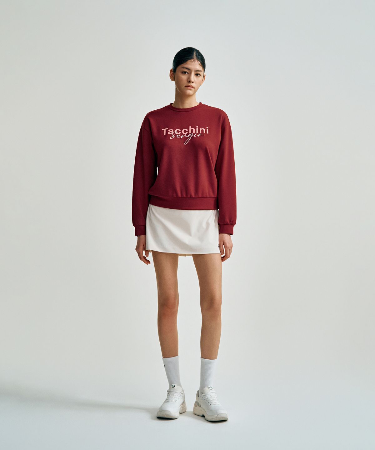 세르지오 타키니(SERGIO TACCHINI) W 모달라이크 맨투맨 (Burgundy)