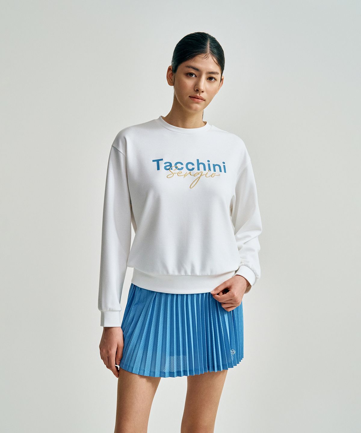 세르지오 타키니(SERGIO TACCHINI) W 모달라이크 맨투맨 (White)