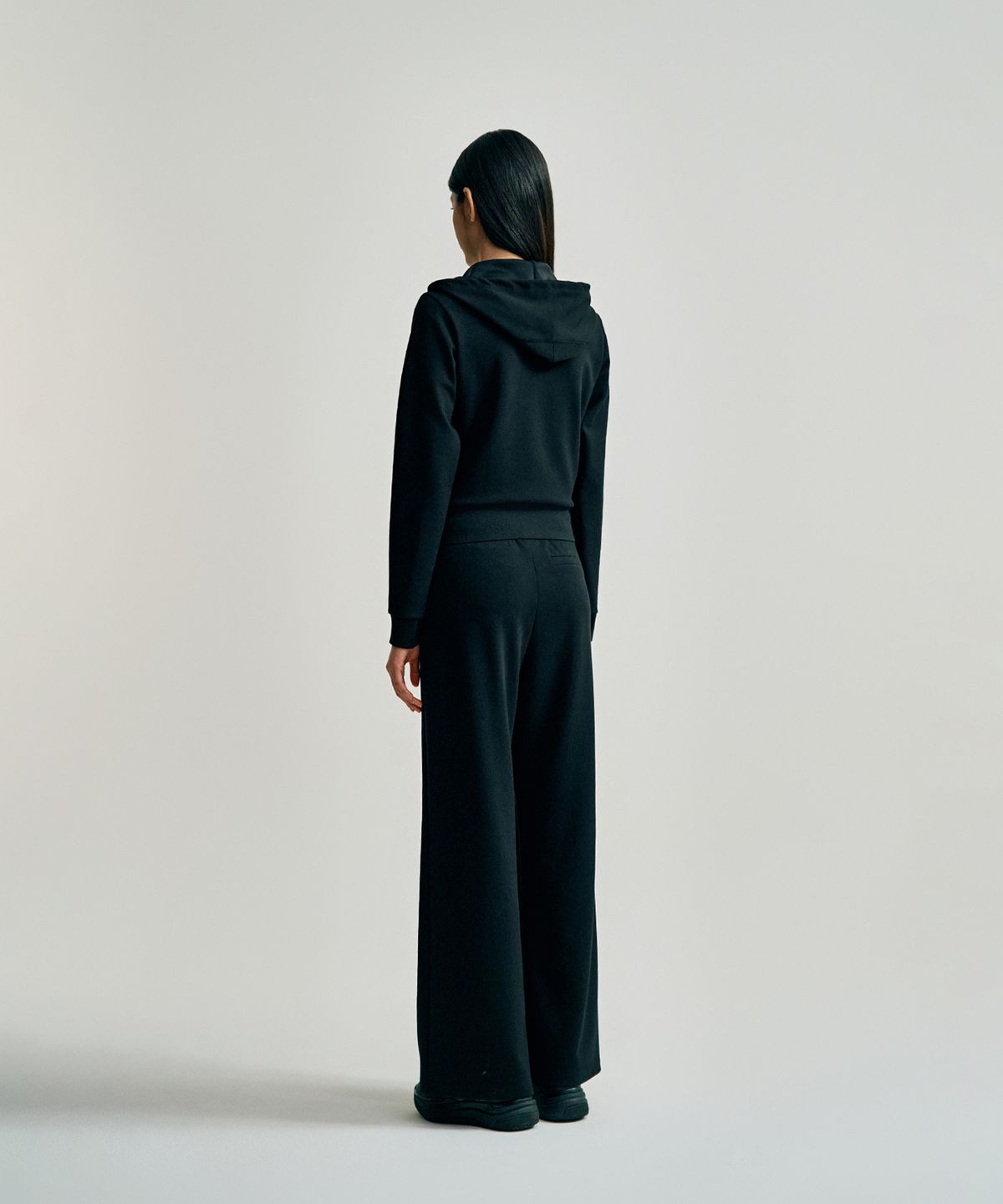 세르지오 타키니(SERGIO TACCHINI) W 모달라이크 후드집업 (Black)