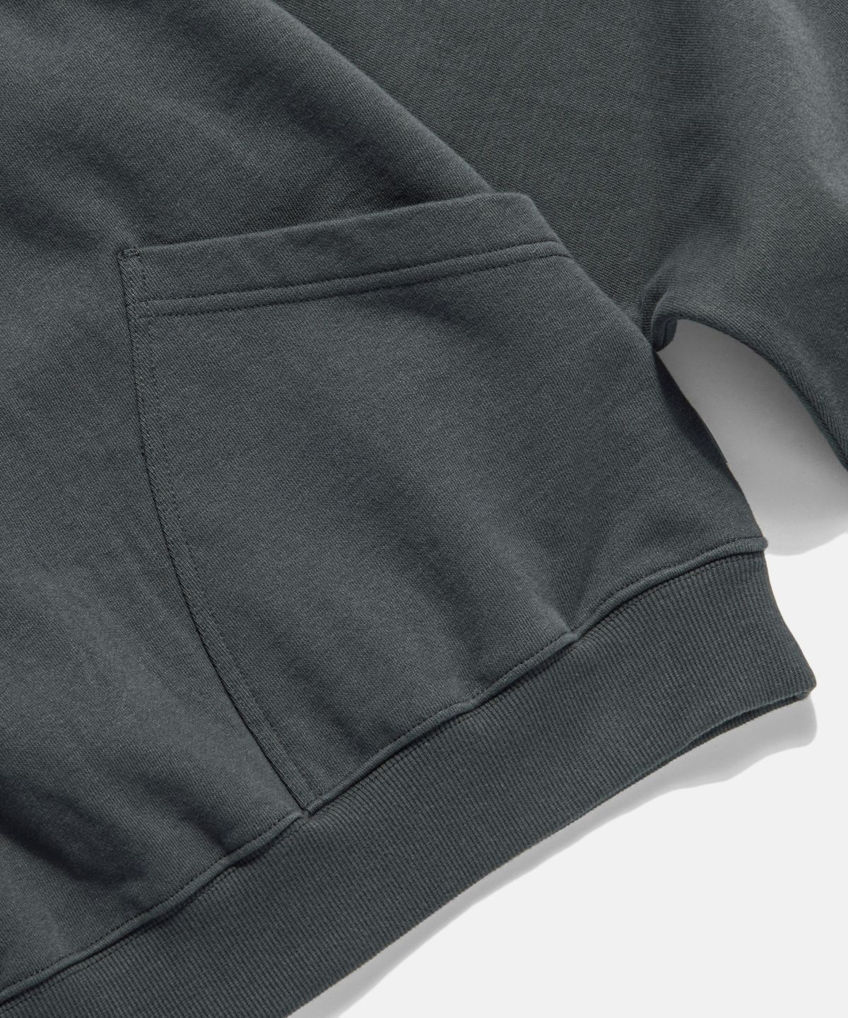 에스피오나지(ESPIONAGE) Ribbed Shoulder Sweat Anorak Charcoal