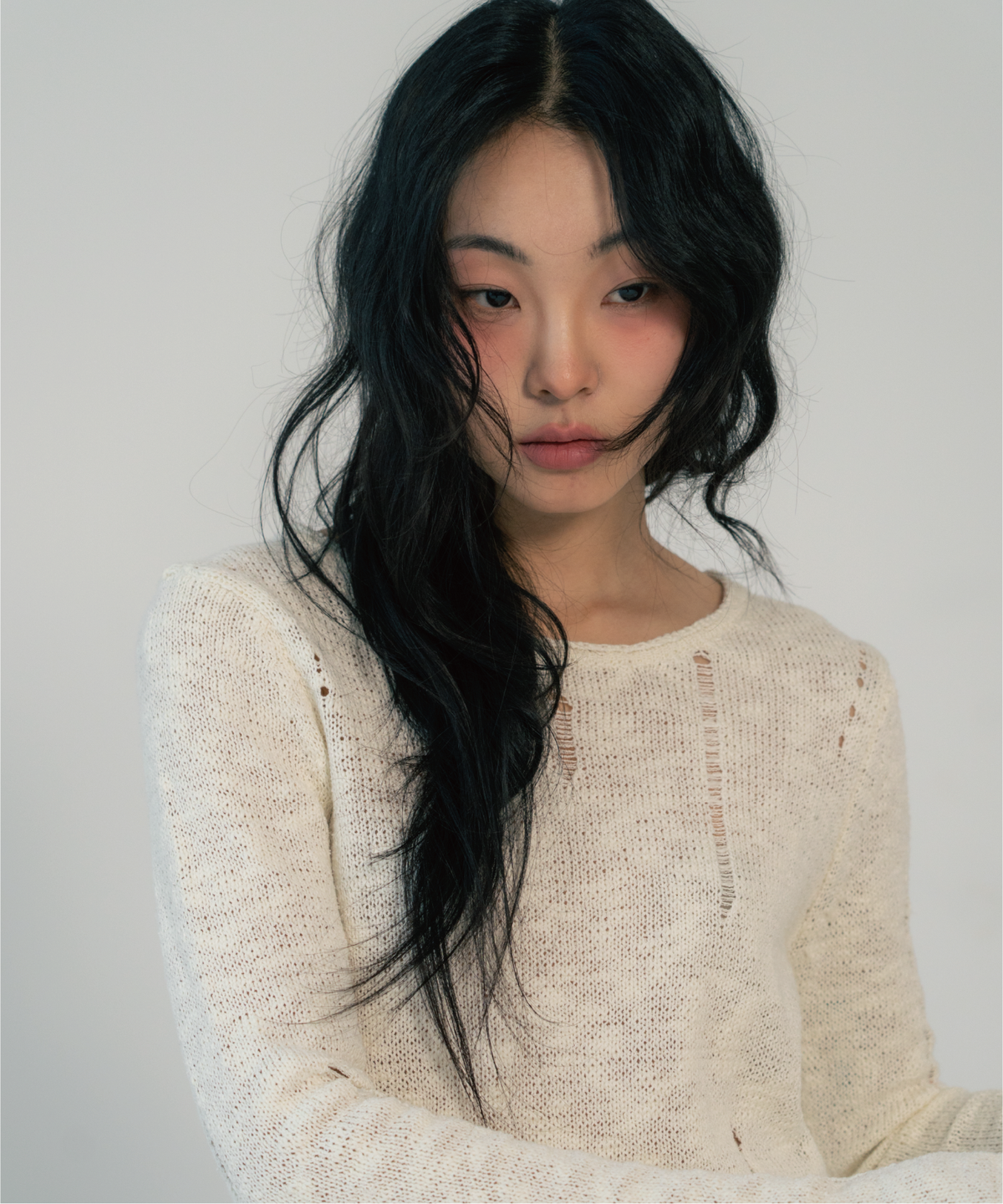 지제뮤지엄(ZIZEMUSEUM) VINTAGE FRINGE KNIT (IVORY)