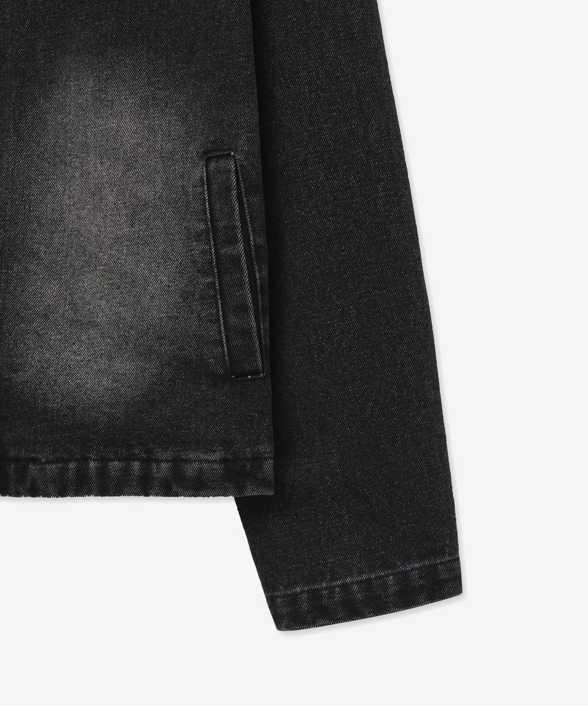 브이투(VTWO) 8250-1 워싱 바이커 데님 자켓 (BLACK)