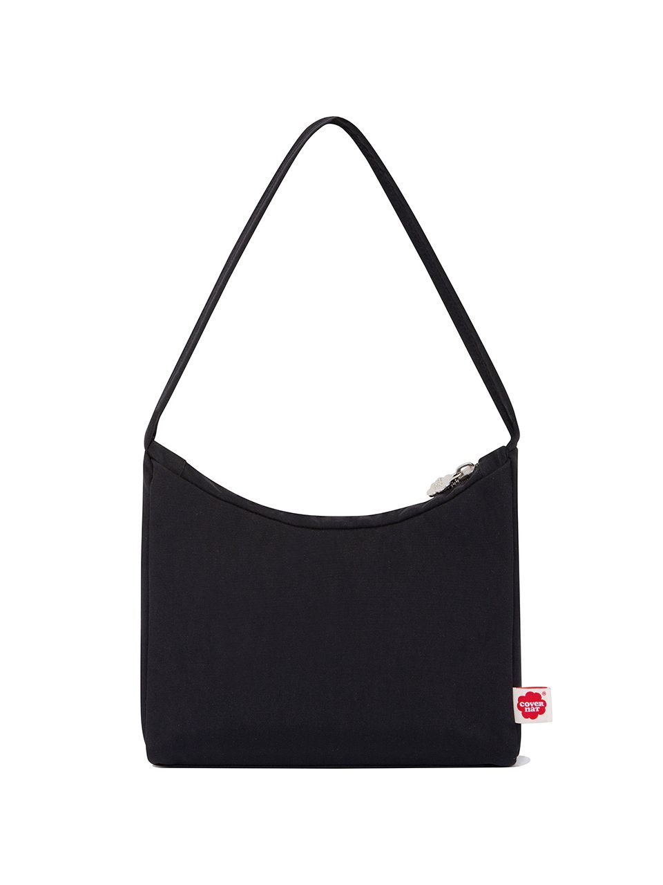 MUSINSA公式 | COVERNAT WOMAN Clover Heart Nylon Hobo Bag Black