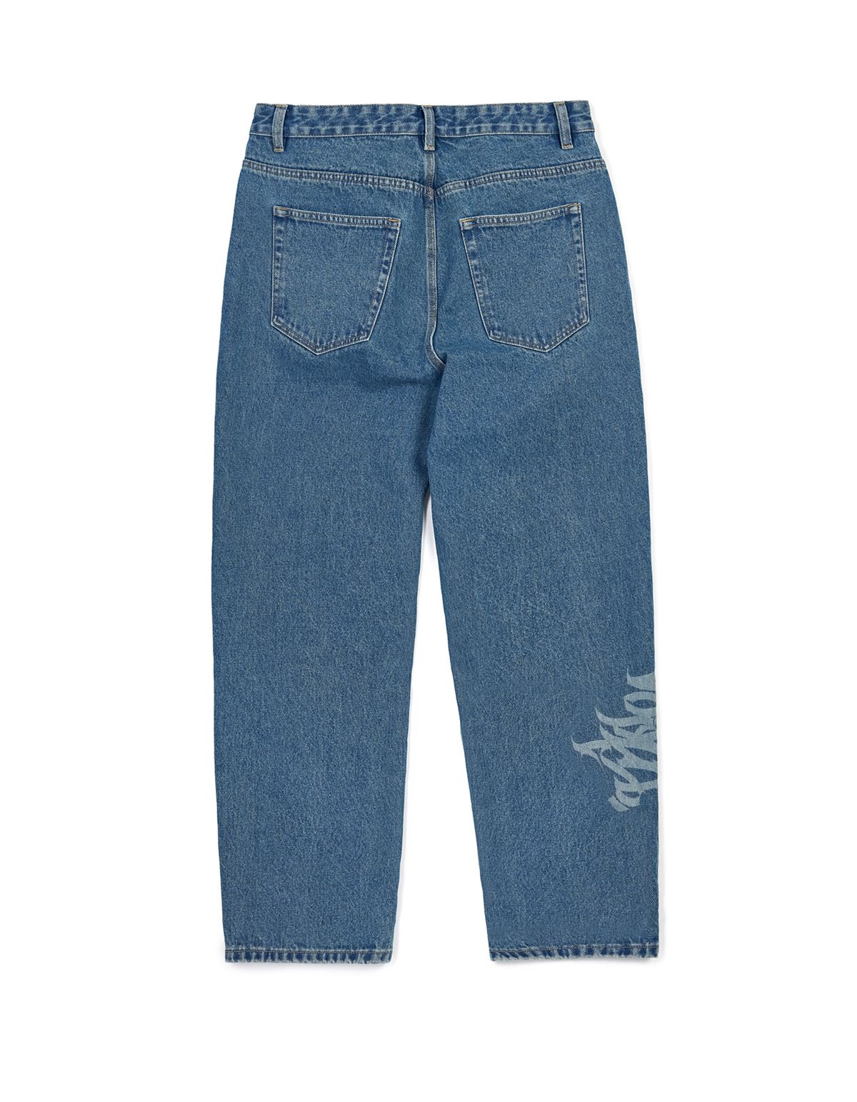 로어즈(LORES) Tag Denim Pants - Blue