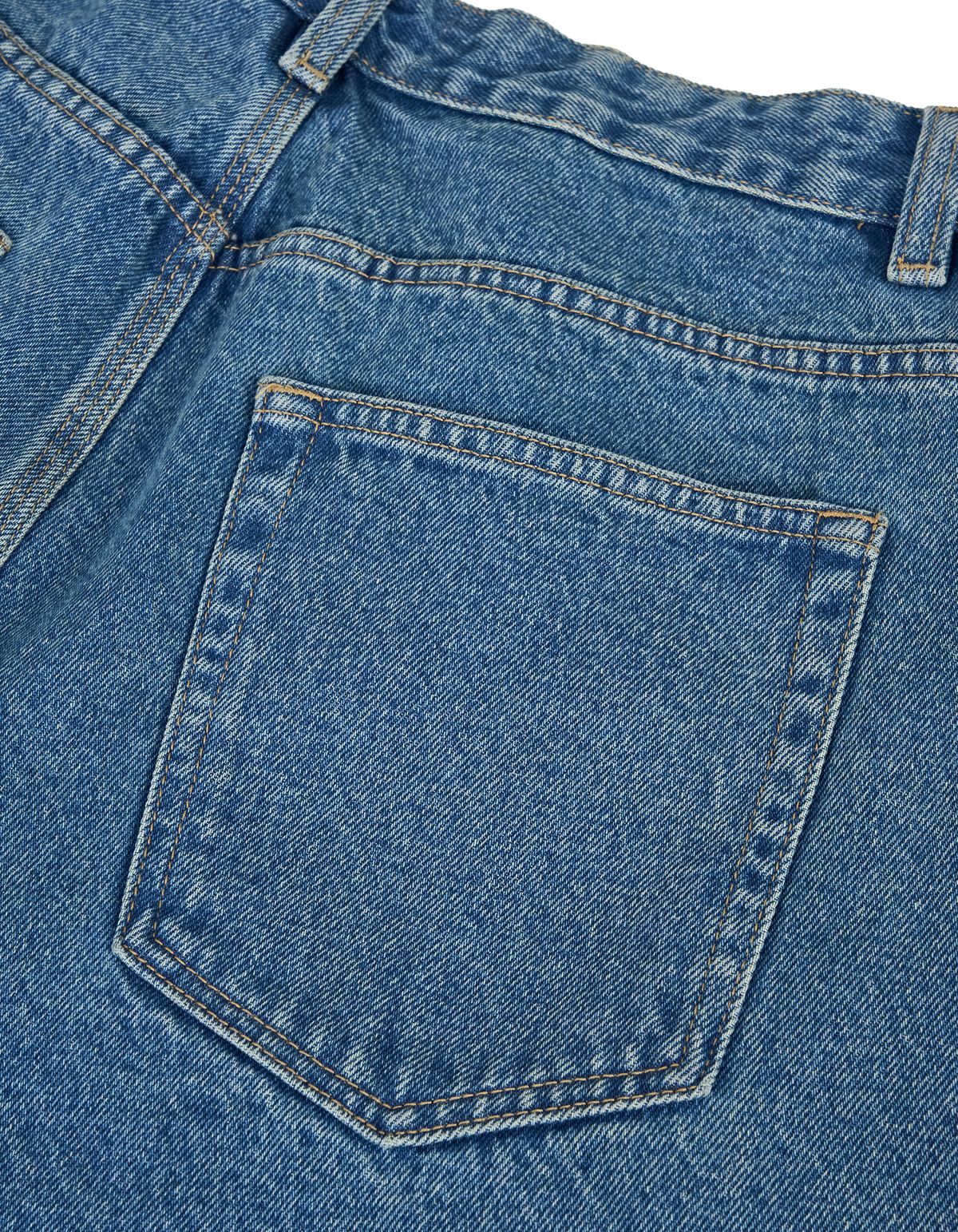 로어즈(LORES) Tag Denim Pants - Blue