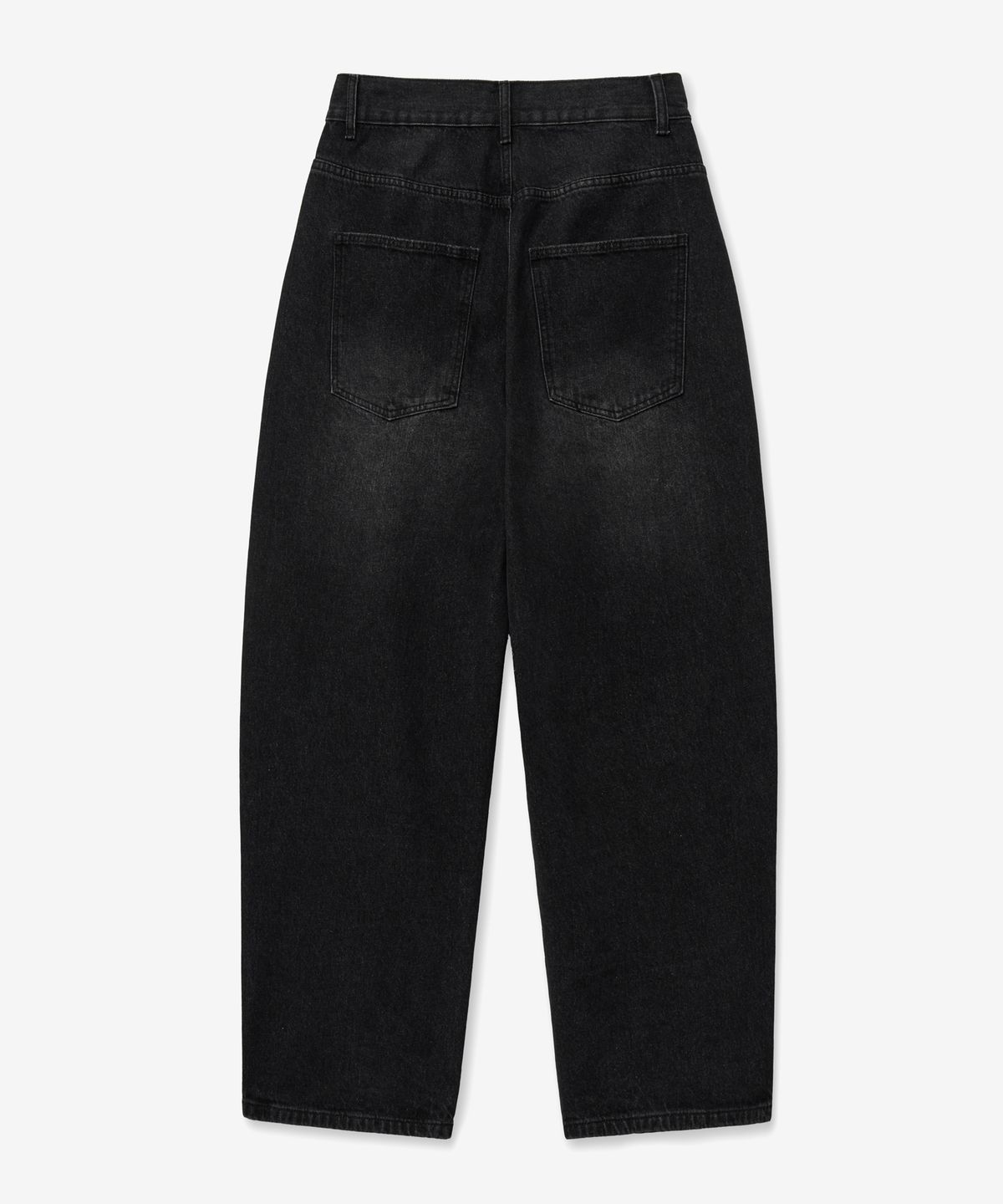 브이투(VTWO) 빈티지 워시드 와이드 데님 팬츠 (BLACK)