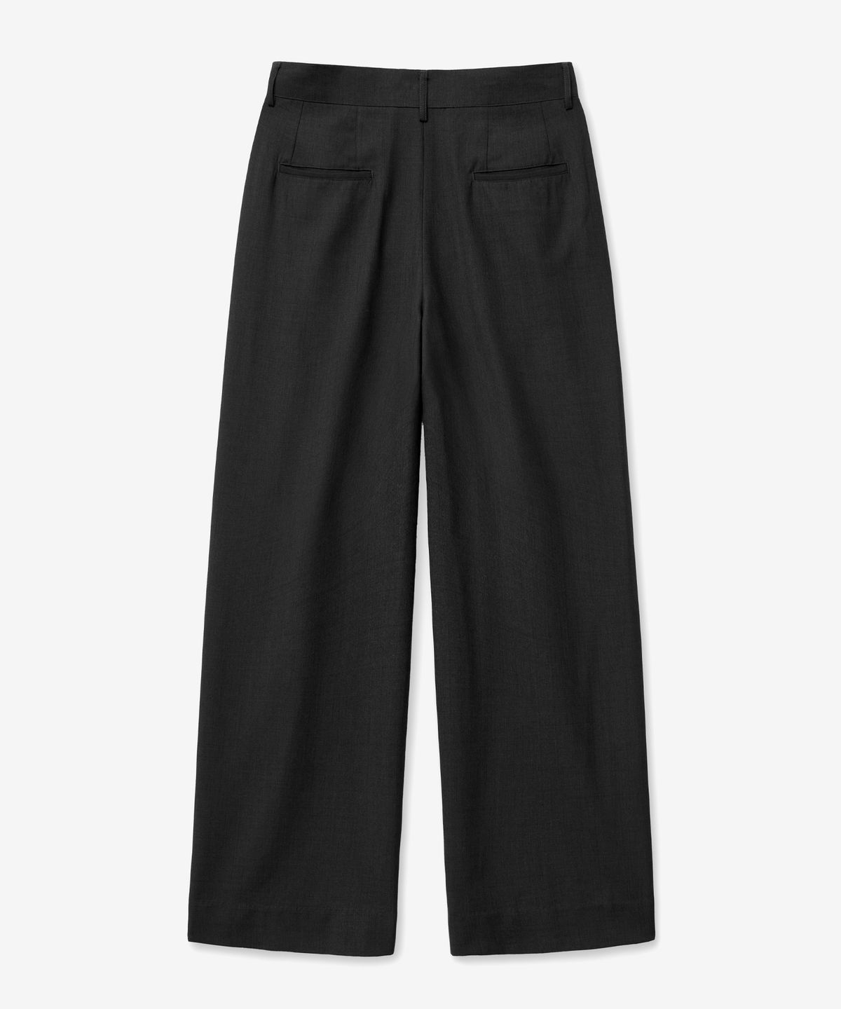 브이투(VTWO) (올시즌)롱 와이드 슬랙스 (BLACK)