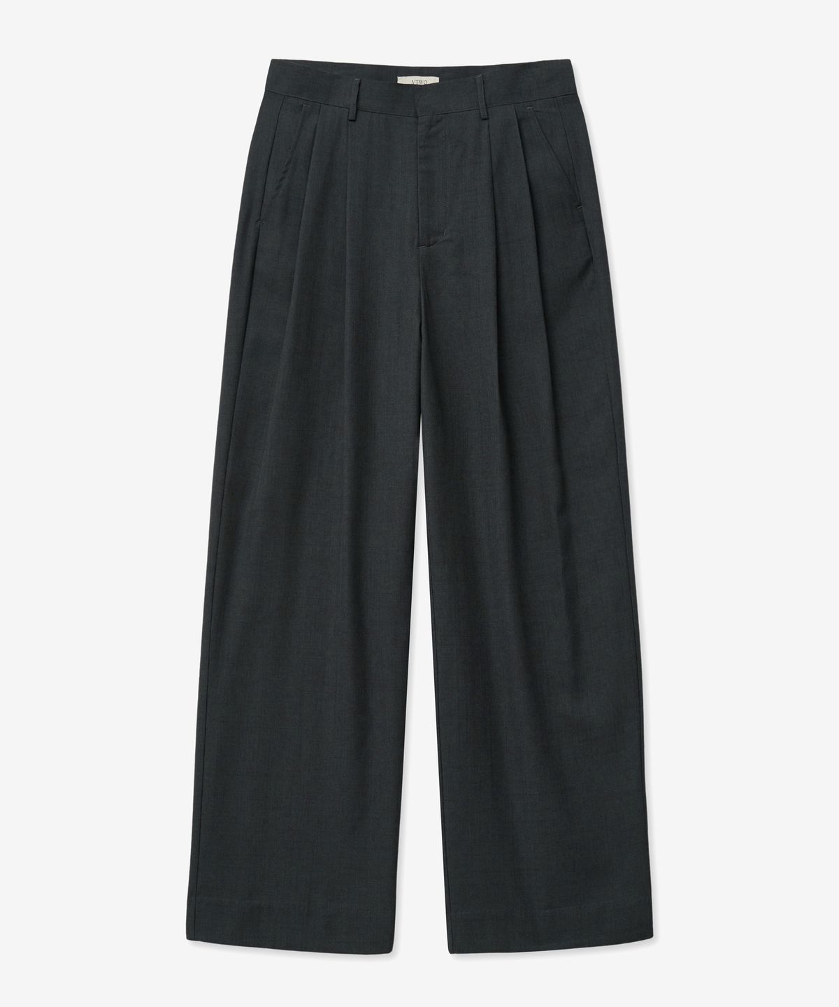 브이투(VTWO) (올시즌)롱 와이드 슬랙스 (GREY)