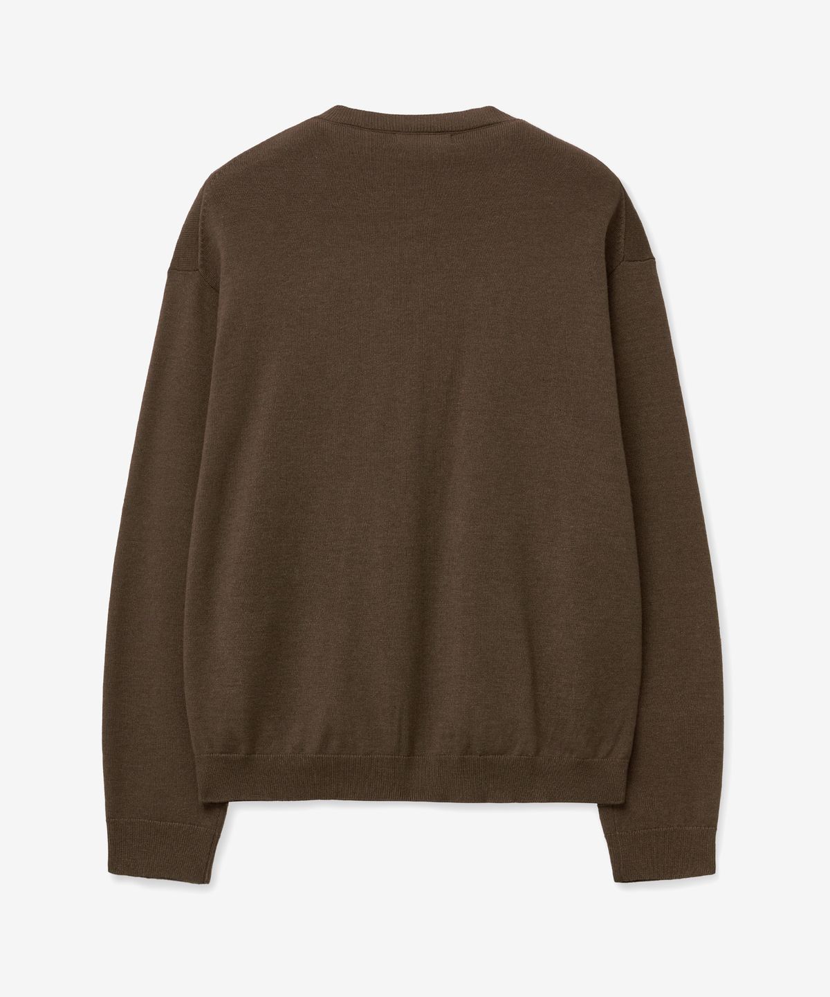 브이투(VTWO) 소프트 라운드 베이직 가디건 (BROWN)