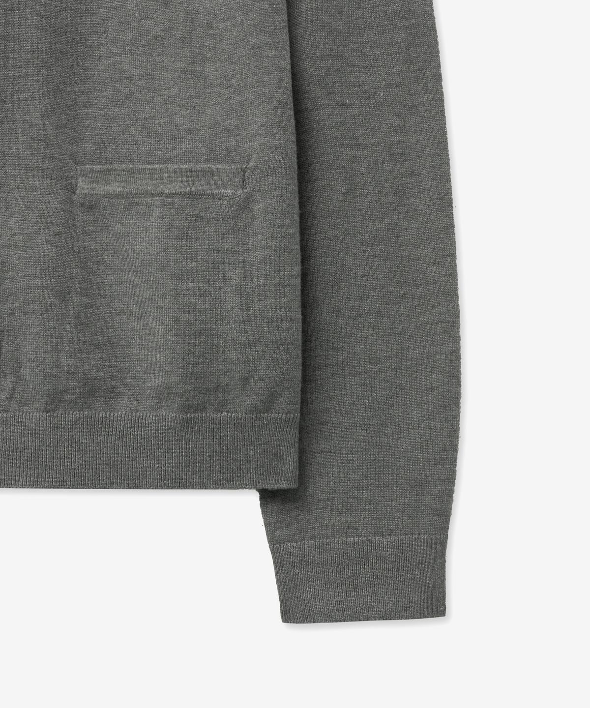 브이투(VTWO) 소프트 라운드 베이직 가디건 (GREY)