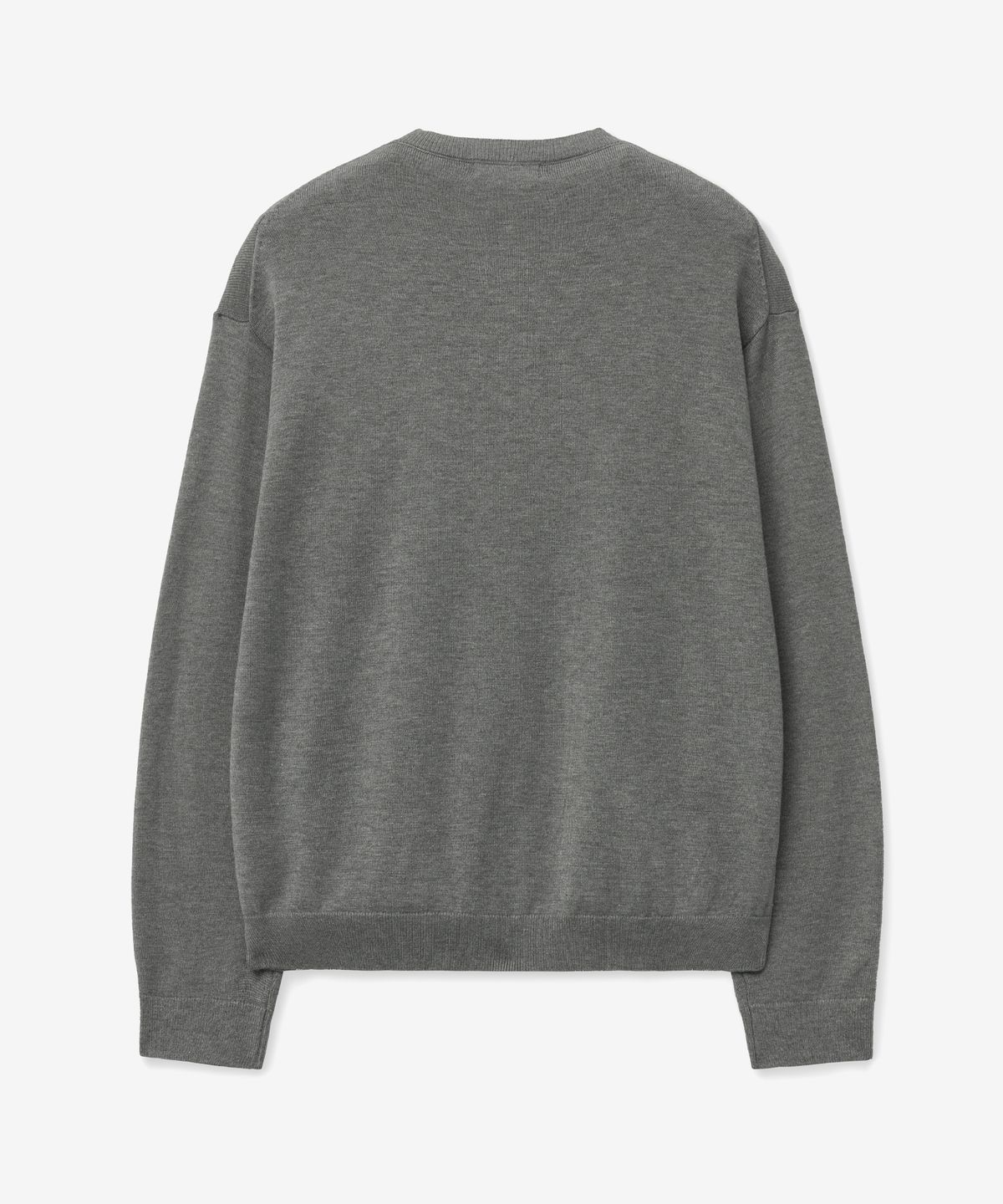브이투(VTWO) 소프트 라운드 베이직 가디건 (GREY)