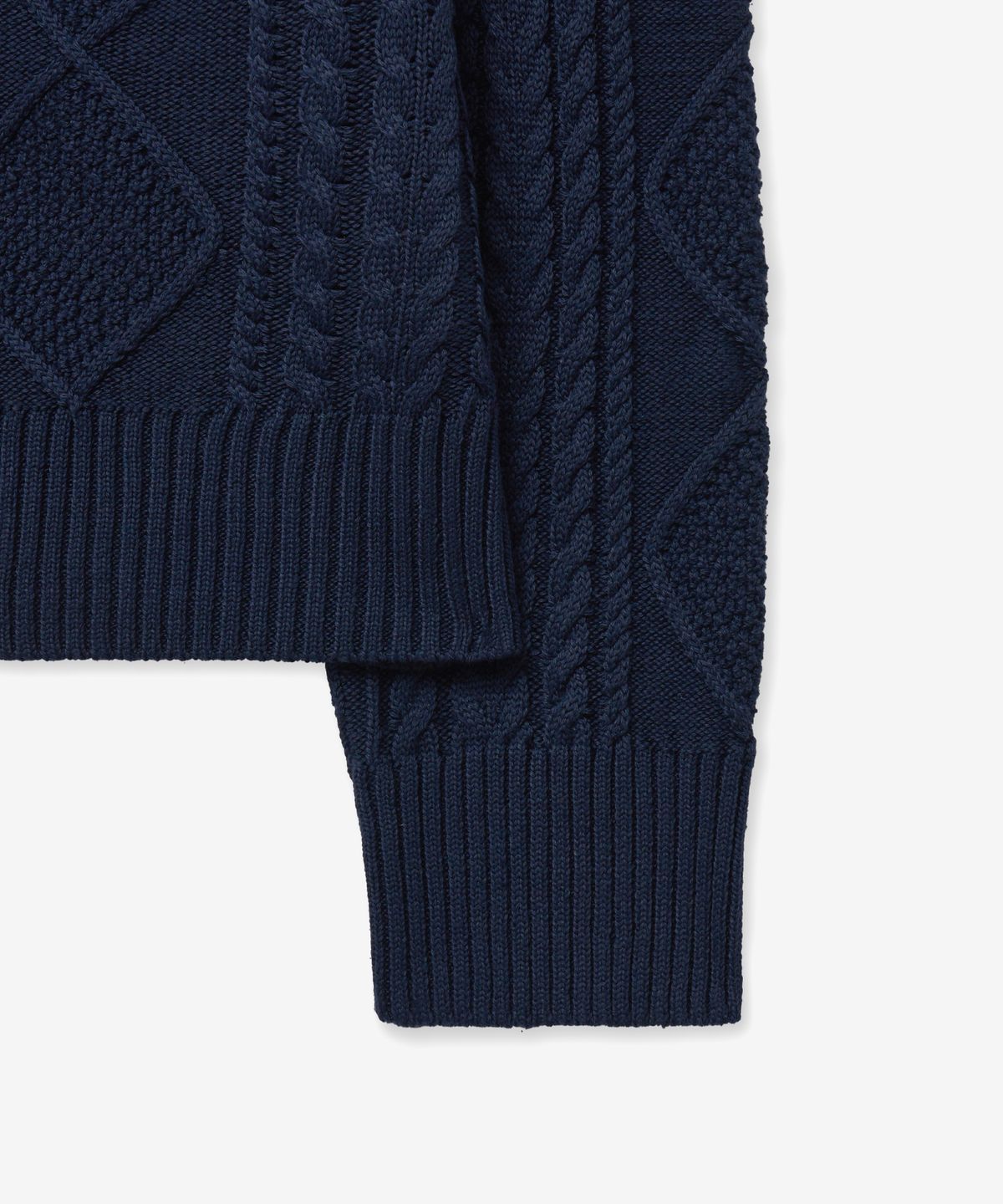 브이투(VTWO) 케이블 소프트 베이직 가디건 (NAVY)