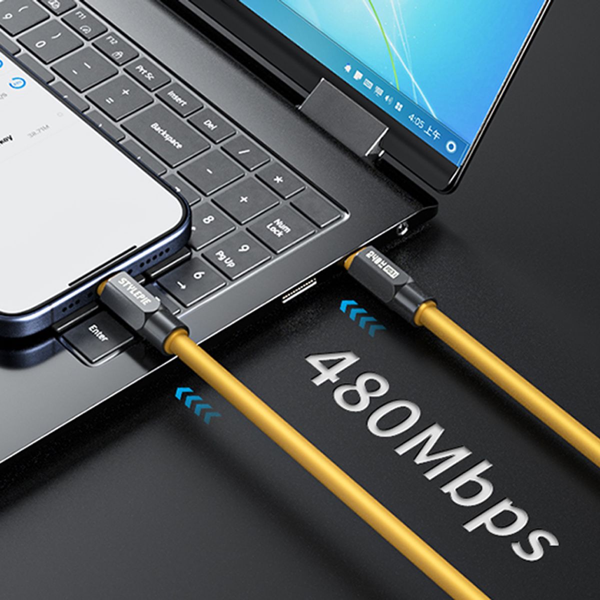 지클랜(GCLAN) 스타일파이 Cto8 초고속 충전 케이블  30W 1.5M 480Mbps 데이터 전송
