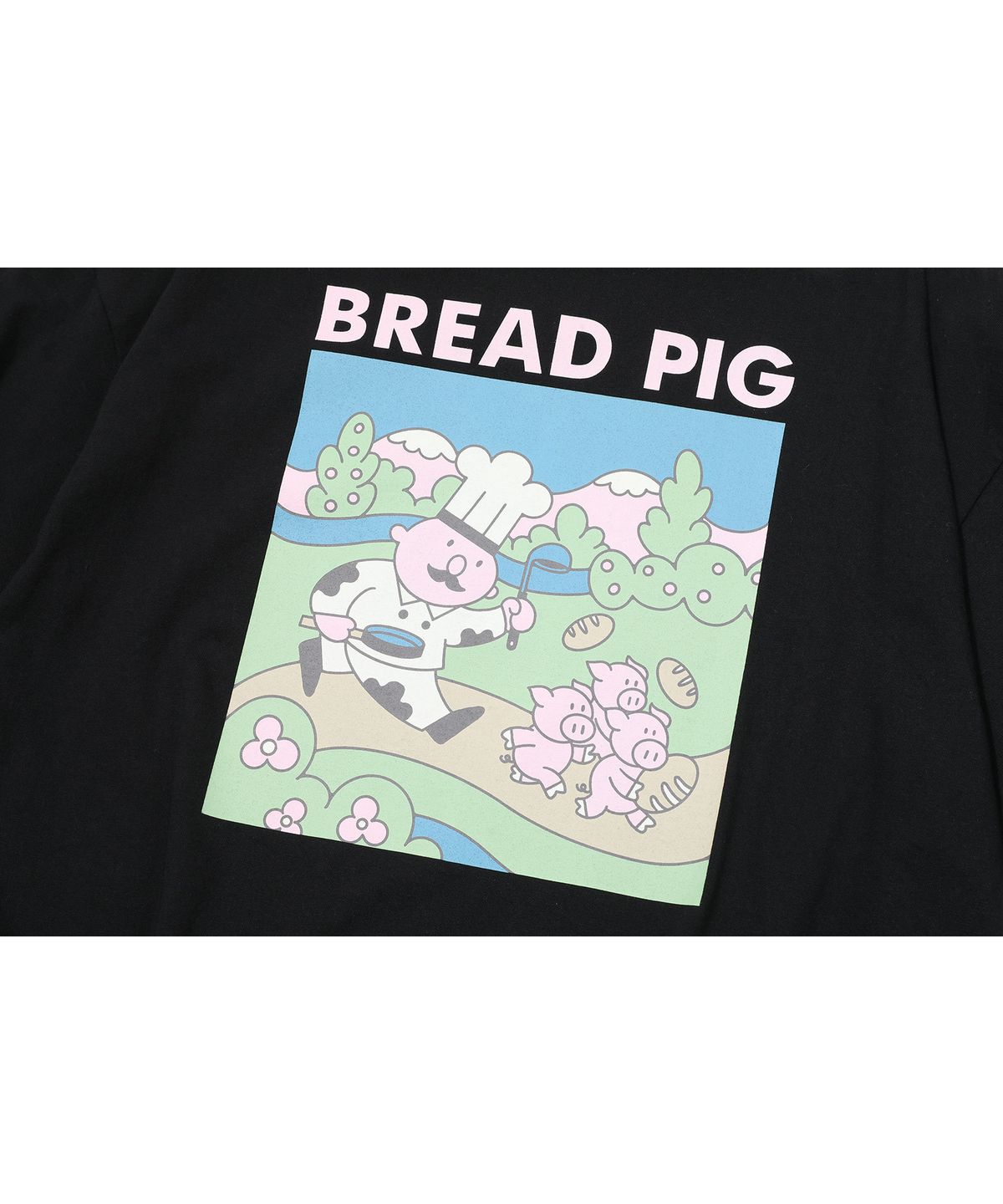 꼼파뇨(CPGN STUDIO) 브레드 피그 반팔티 블랙