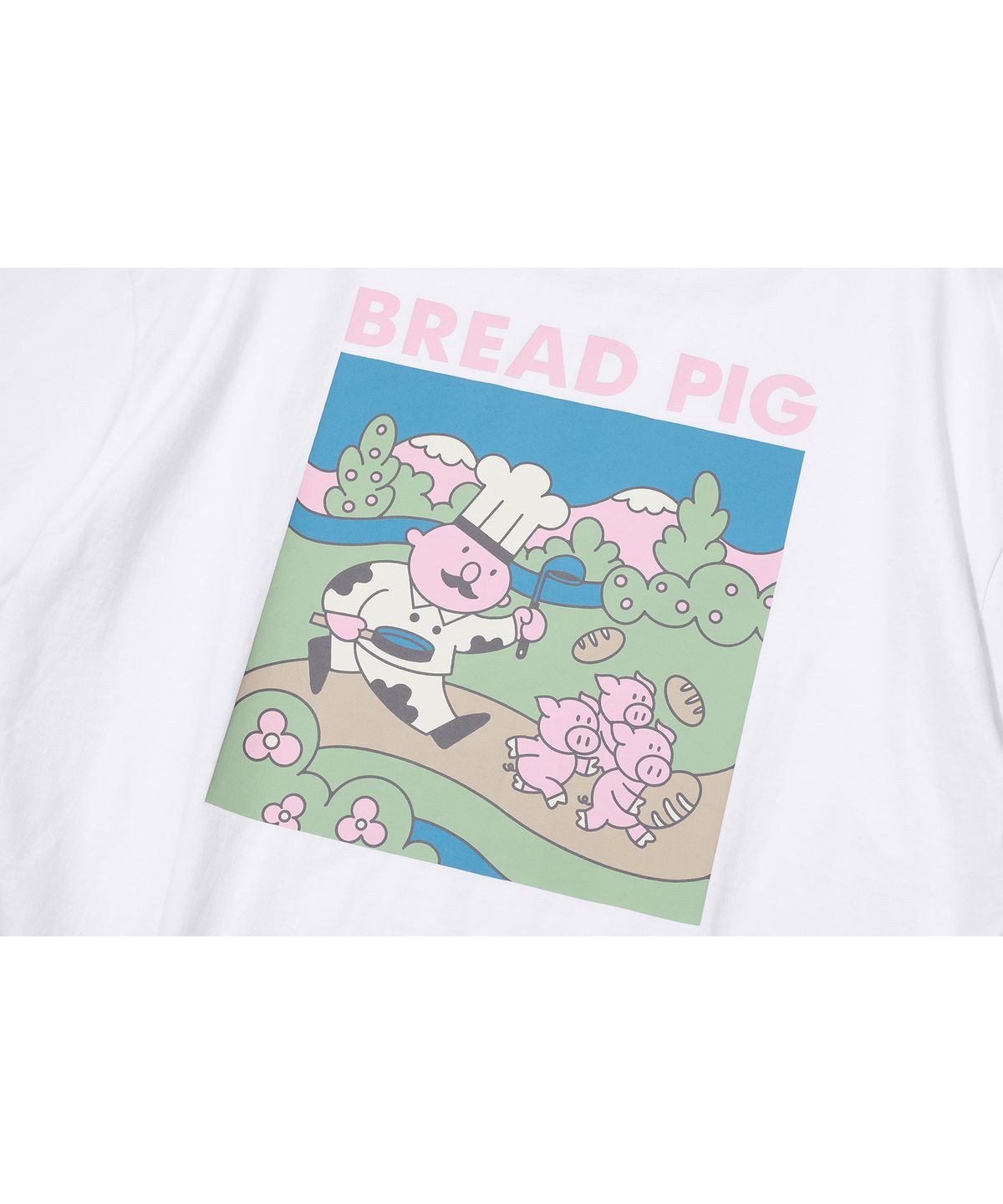꼼파뇨(CPGN STUDIO) 브레드 피그 반팔티 화이트