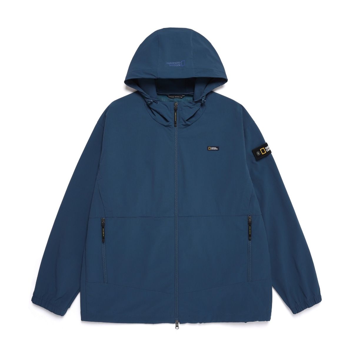 내셔널지오그래픽(NATIONALGEOGRAPHIC) N252UFT840 경량 우븐 후드 풀집업 TURQUOISE