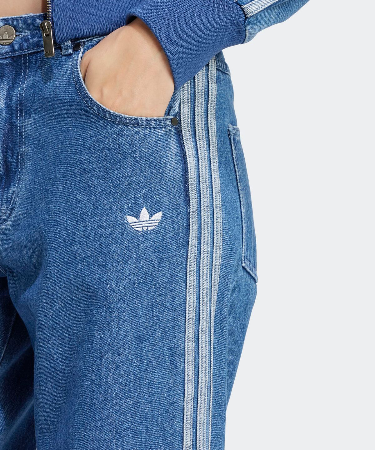 아디다스(ADIDAS) 데님 3S 트랙 팬츠 - 인디고데님 / JD2574