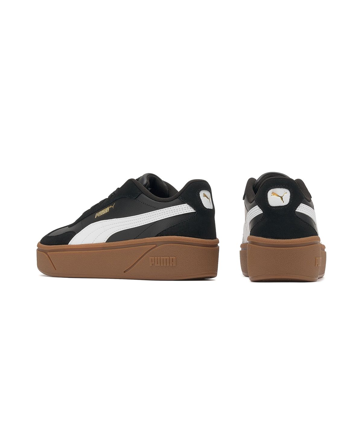 푸마(PUMA) 푸마 클럽 II 에라 플랫폼 우먼스 - 블랙:화이트 / 402313-16