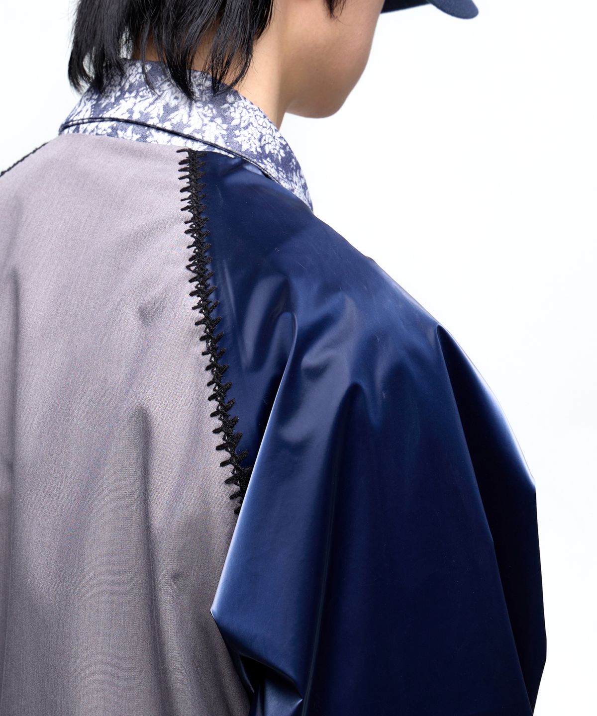 알에스에스씨(RSSC) STITCHED RAGLAN BLOUSON - NAVY/GRAY