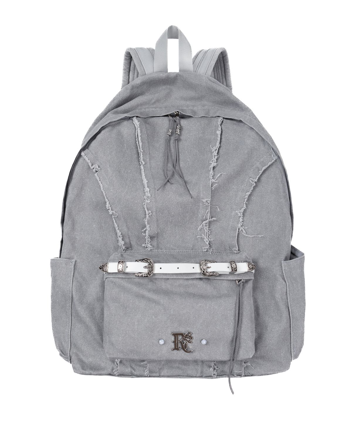 알에스에스씨(RSSC) RAW CUT DENIM BACKPACK - GRAY