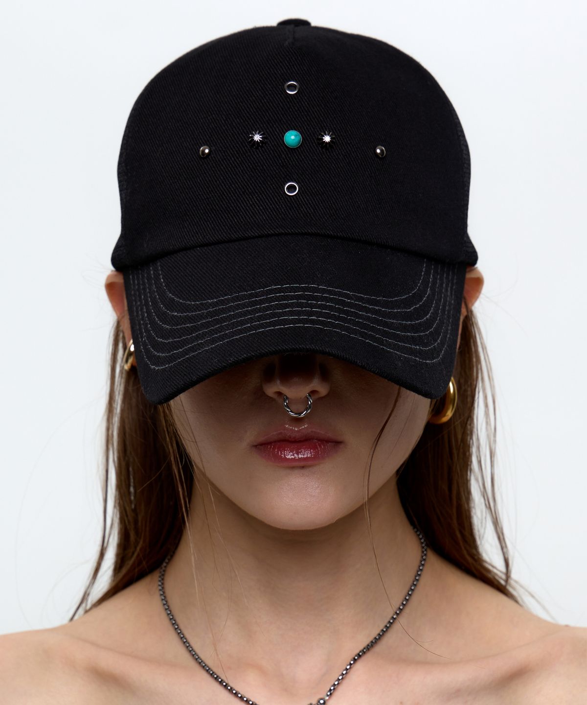 알에스에스씨(RSSC) WESTERN RIVET MESH CAP - BLACK